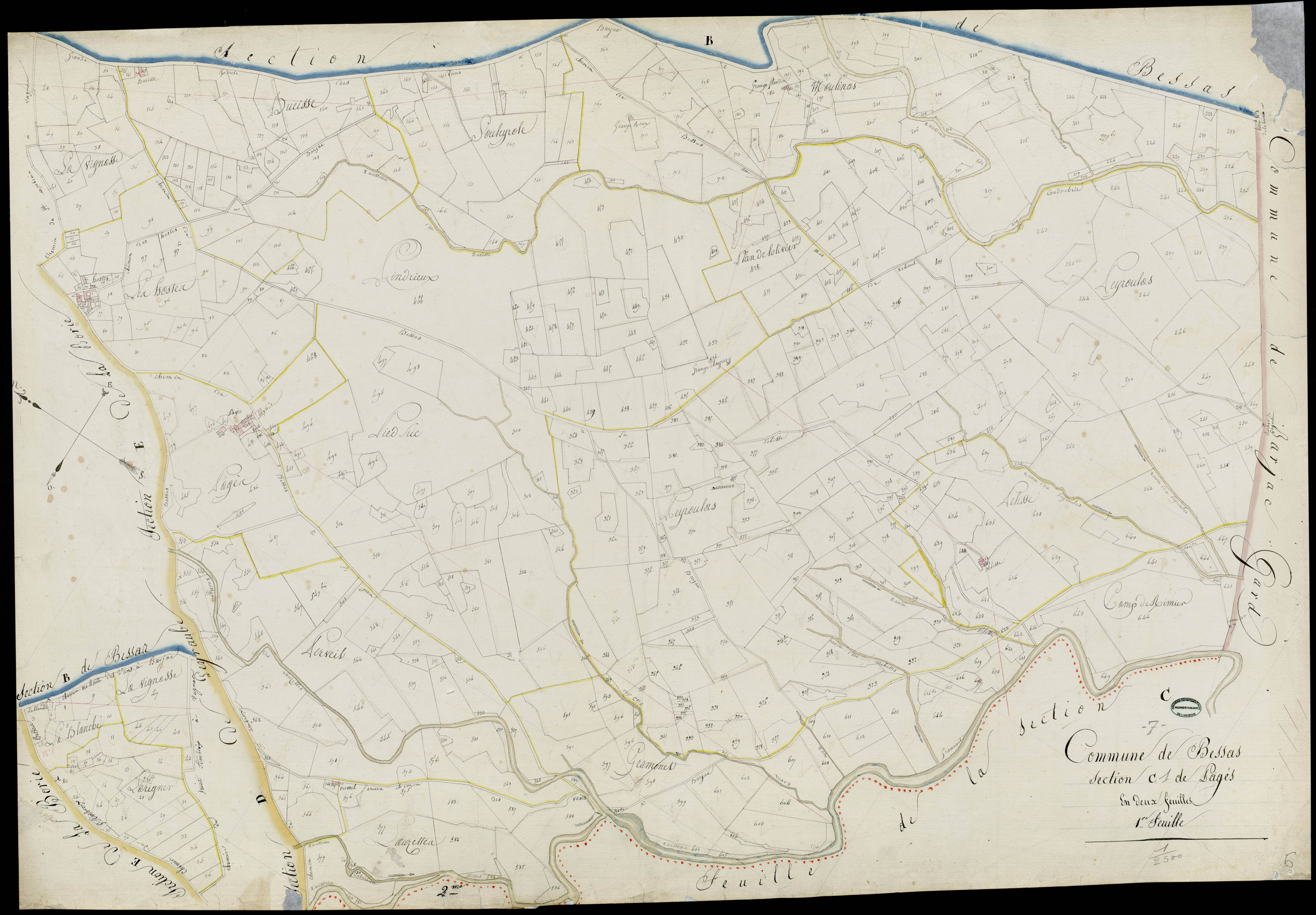 Bessas - Section C - Feuillet 1