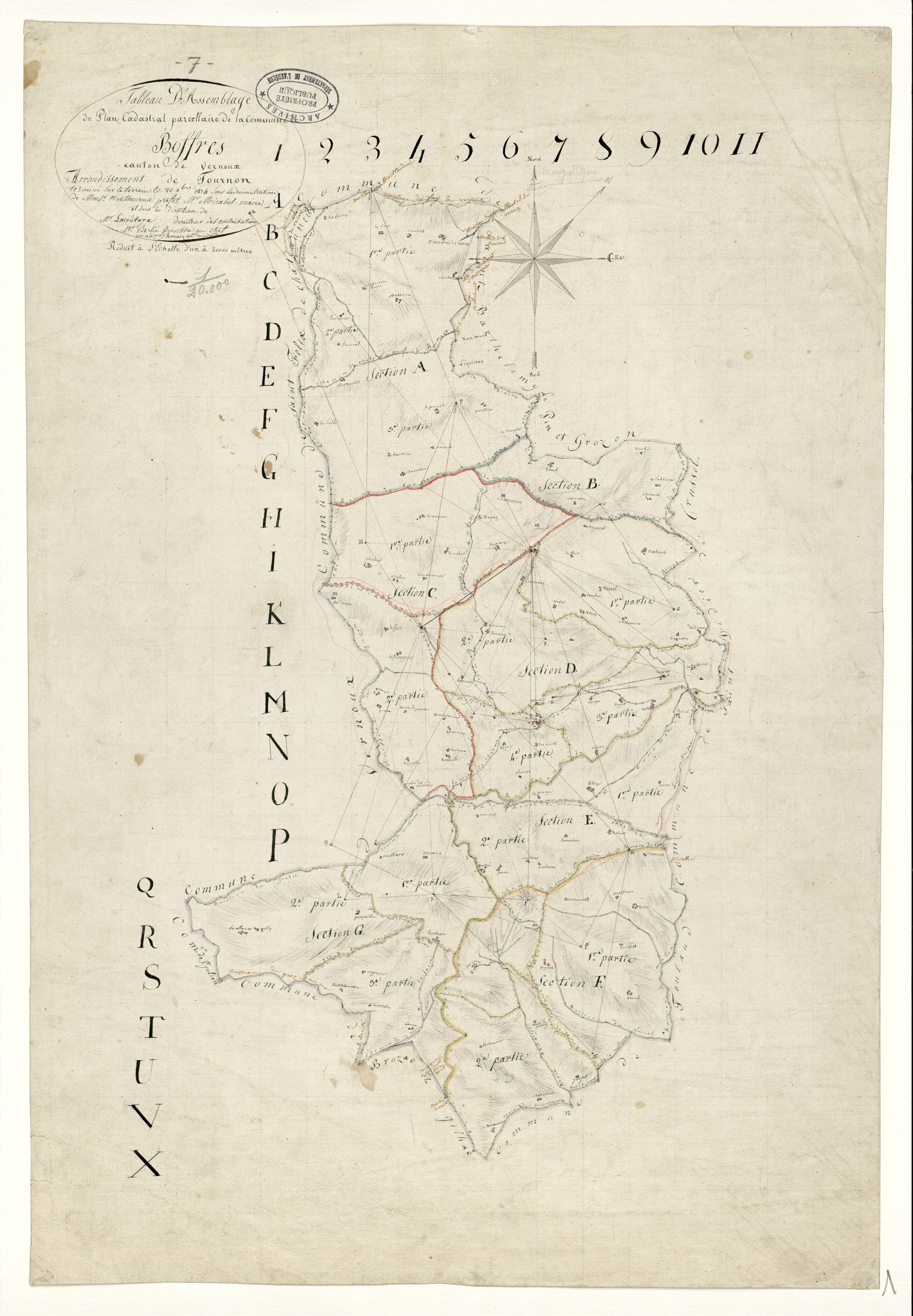 Boffres - Tableau d'assemblage