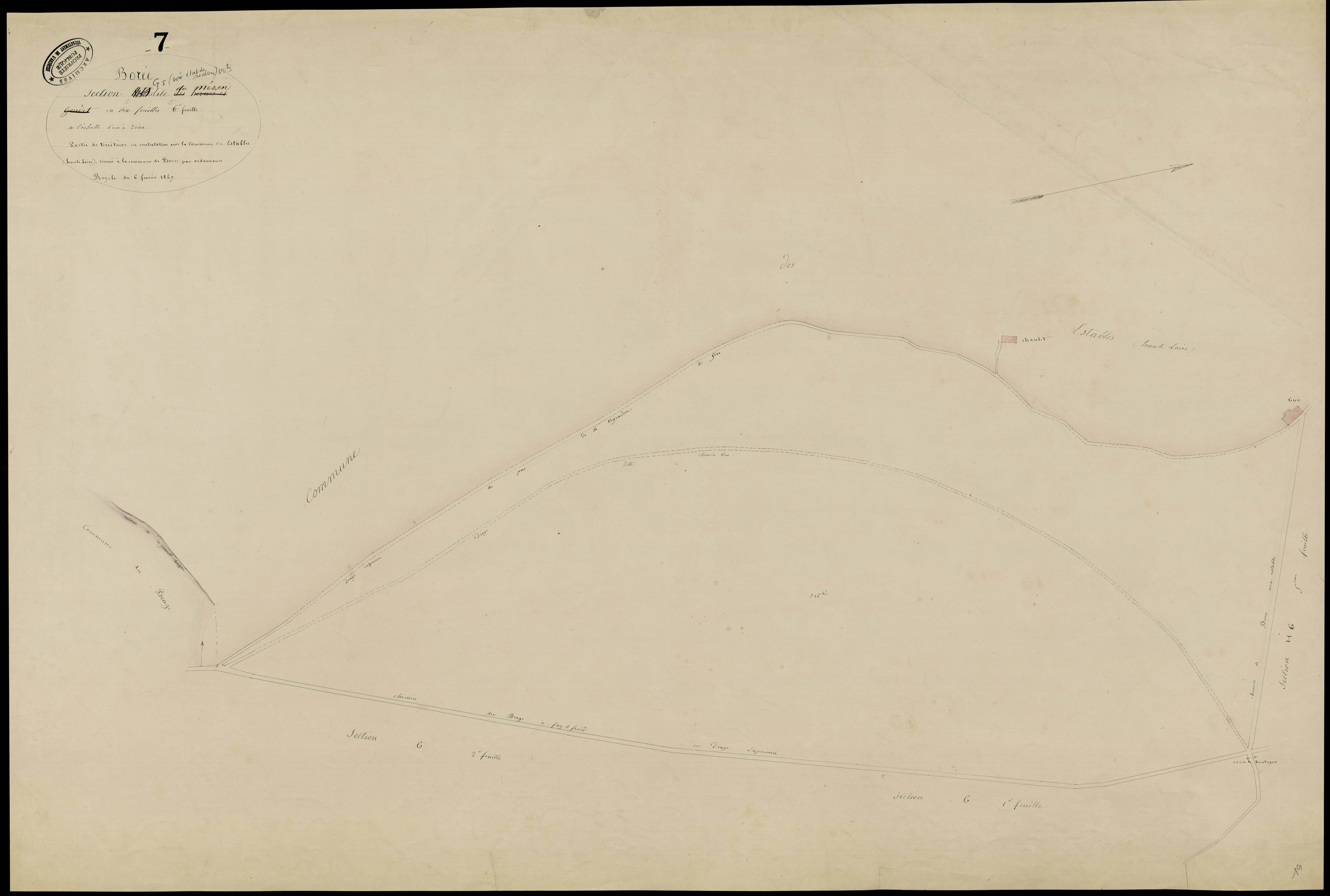 Borée - Section G - Feuillet 5
