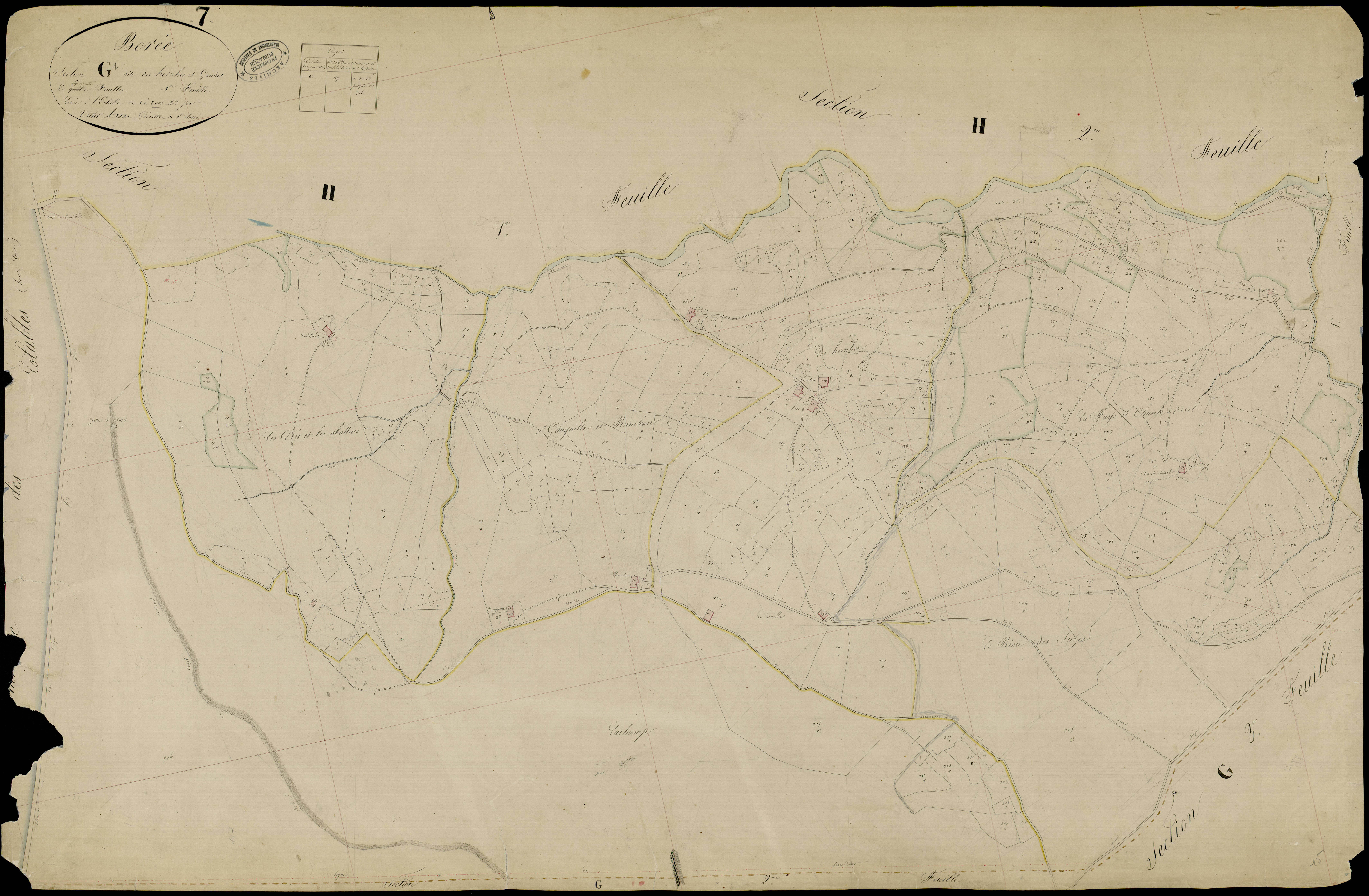 Borée - Section G - Feuillet 1