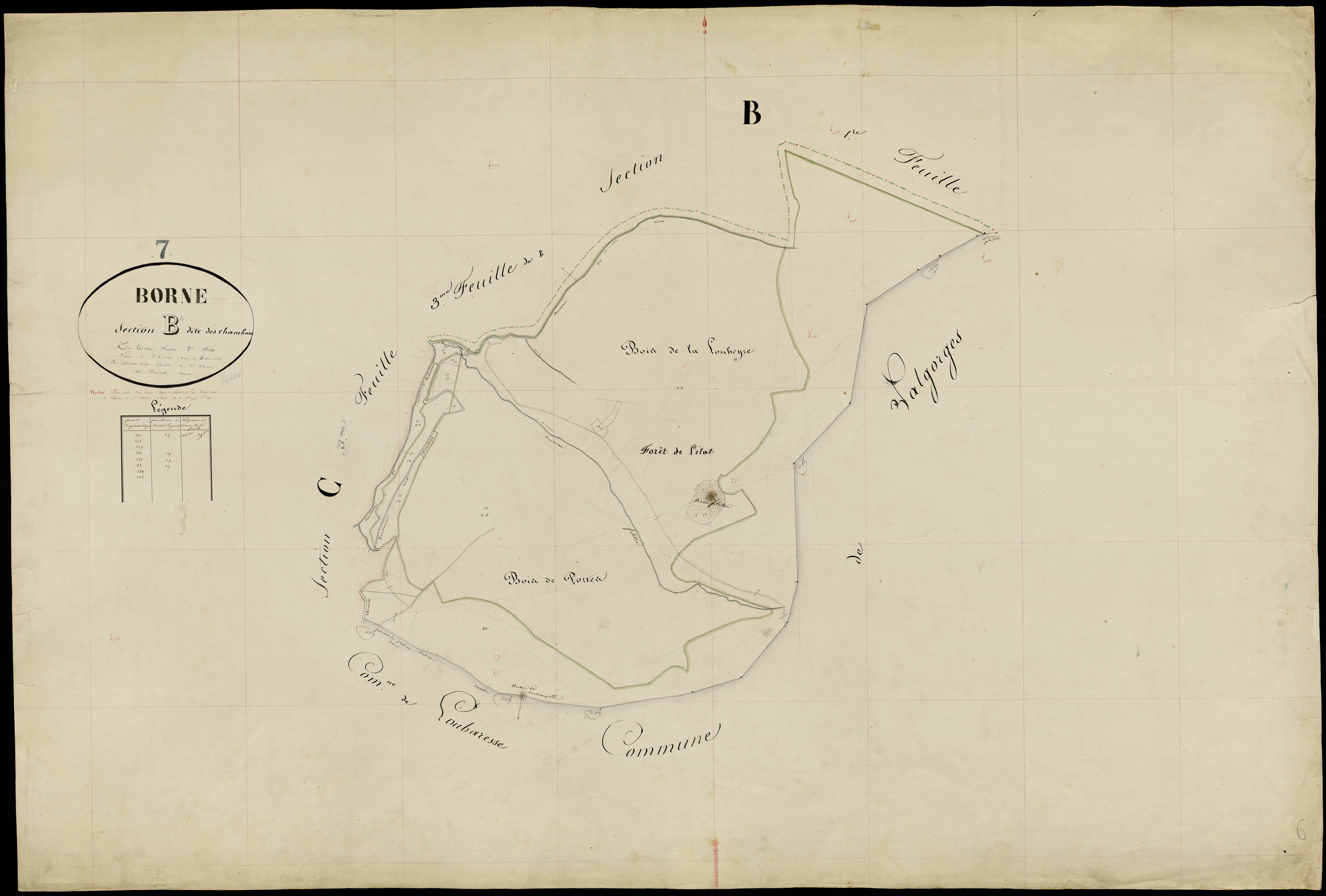Borne - Section B - Feuillet 2