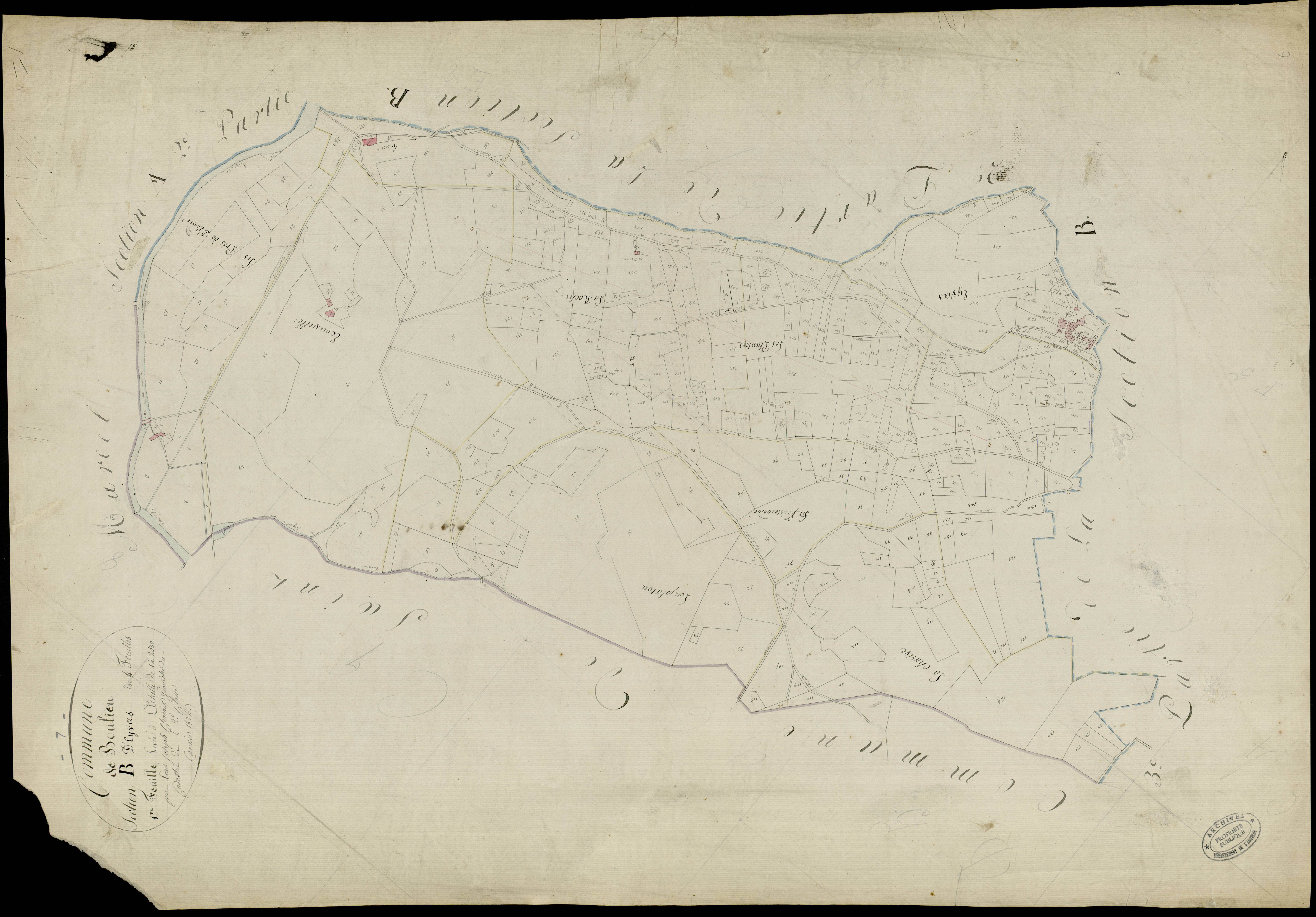 Boulieu-lès-Annonay - Section B - Feuillet 1