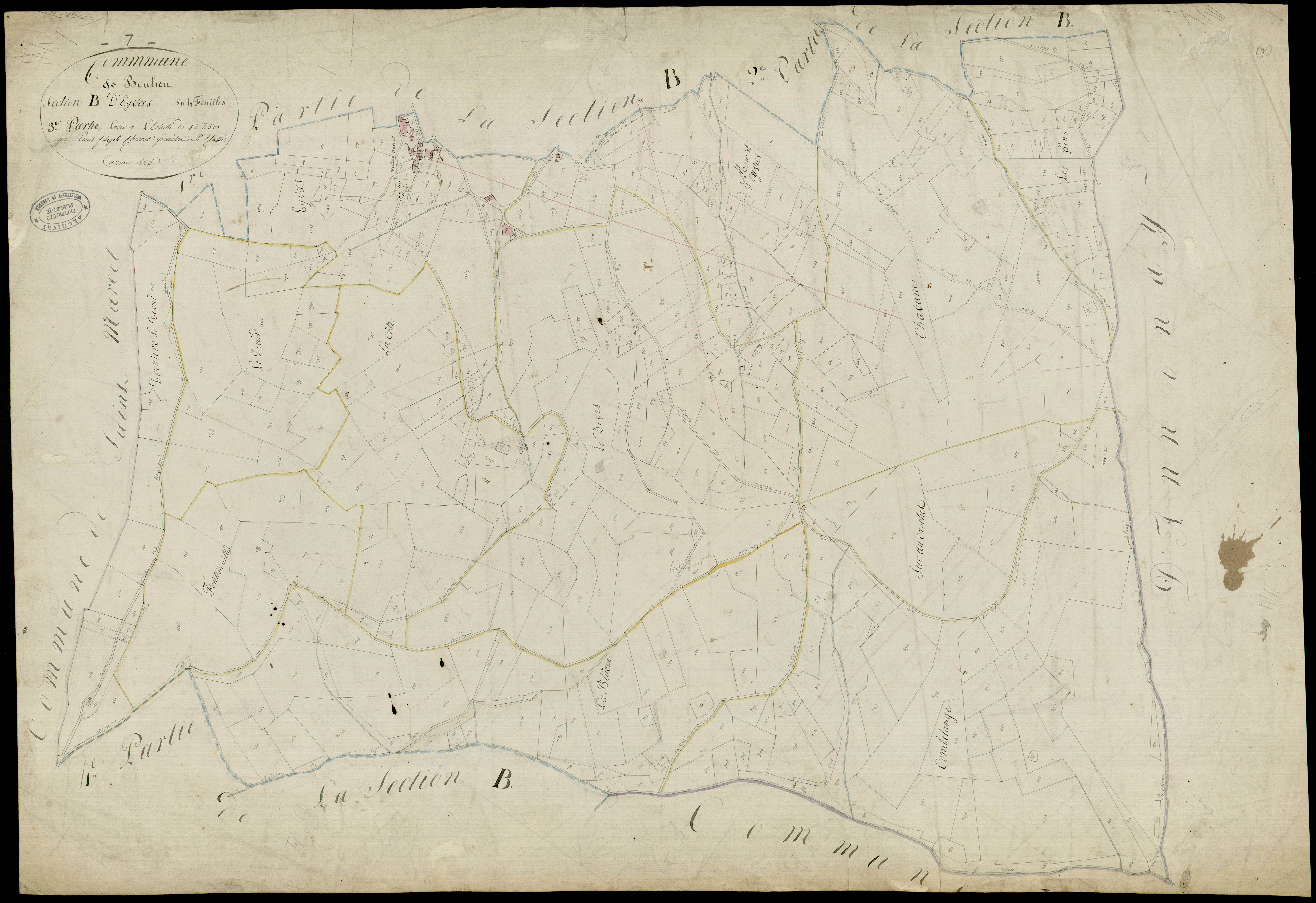 Boulieu-lès-Annonay - Section B - Feuillet 3