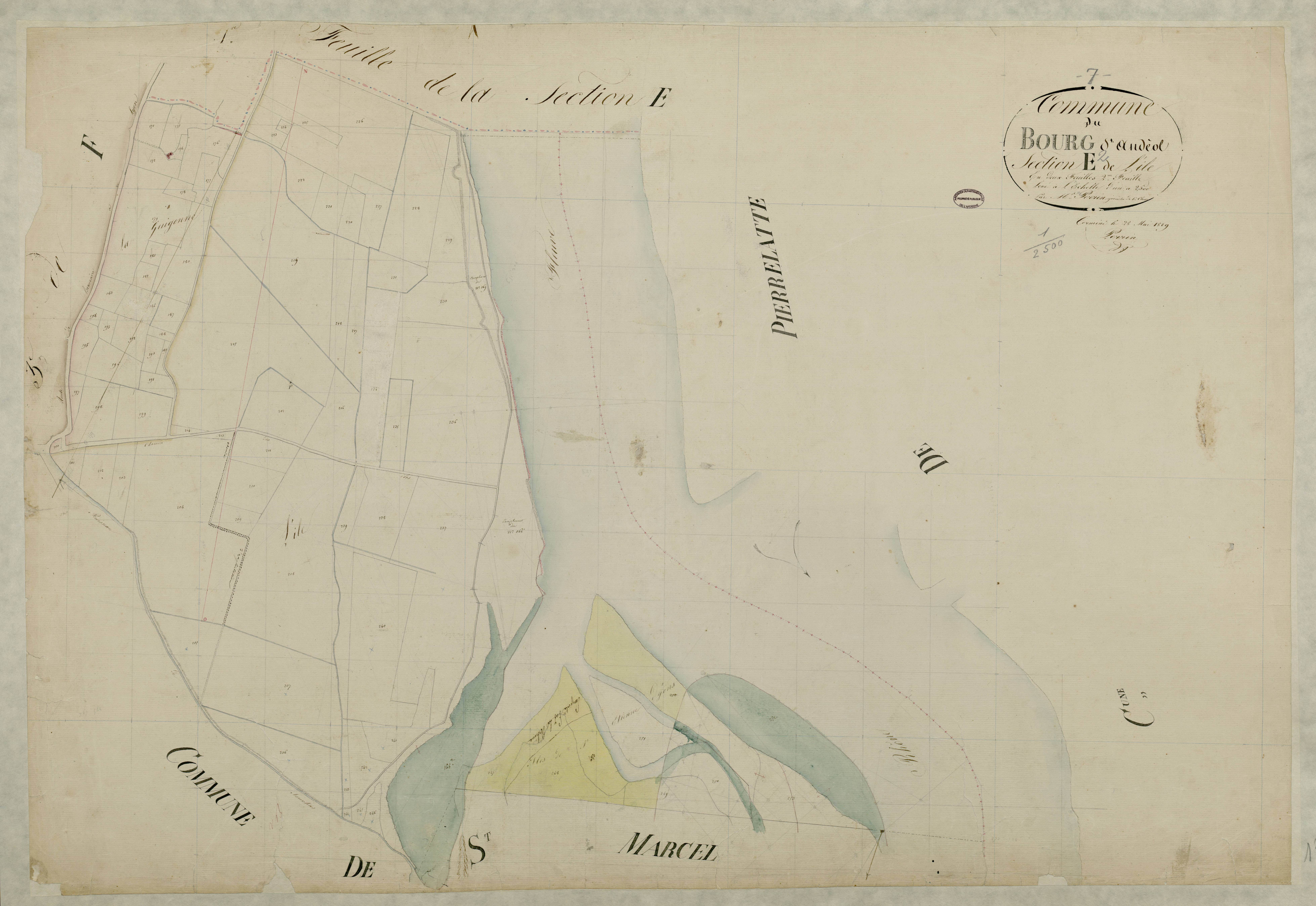 Bourg-Saint-Andéol - Section E - Feuillet 2