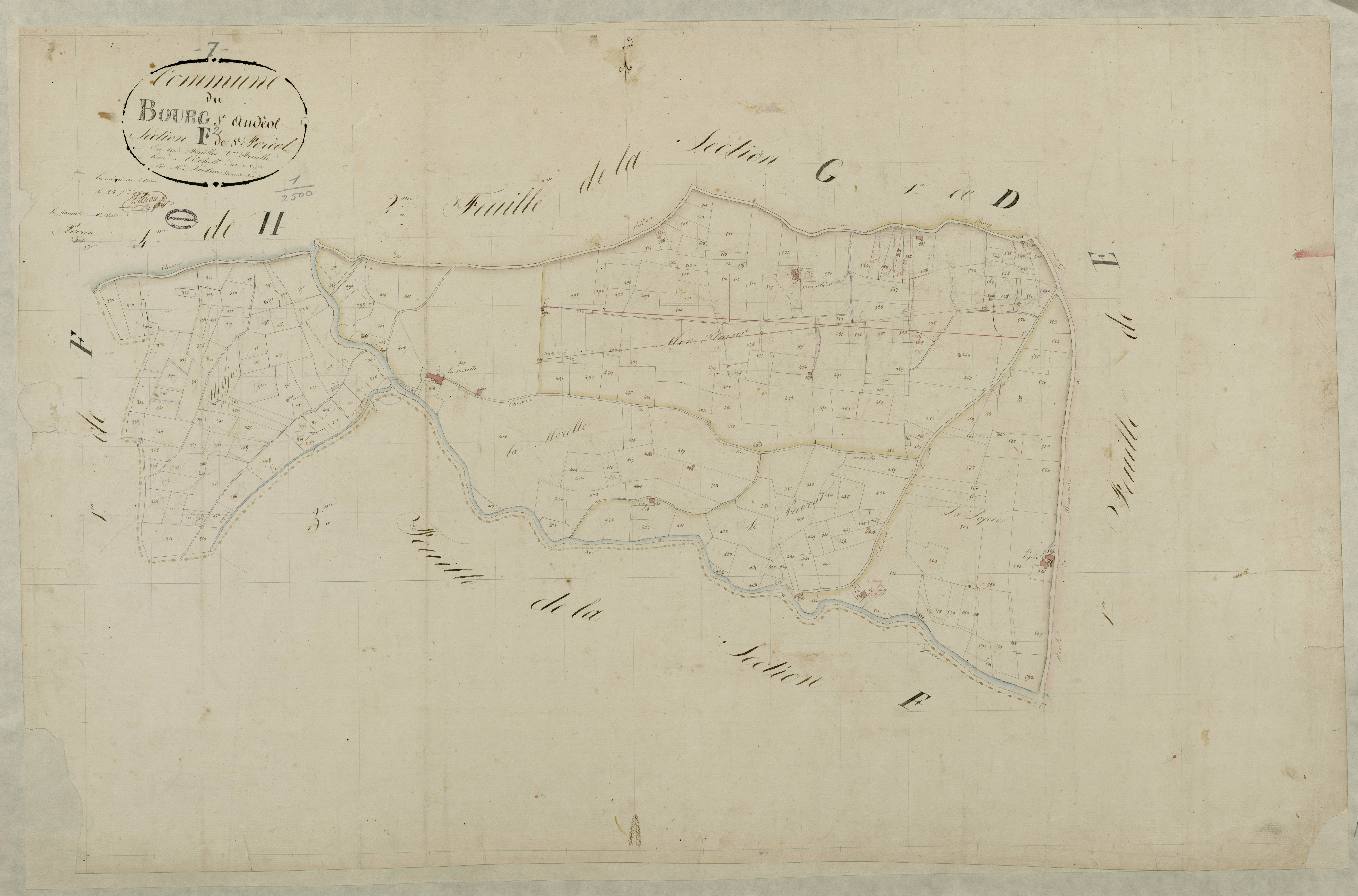 Bourg-Saint-Andéol - Section F - Feuillet 2