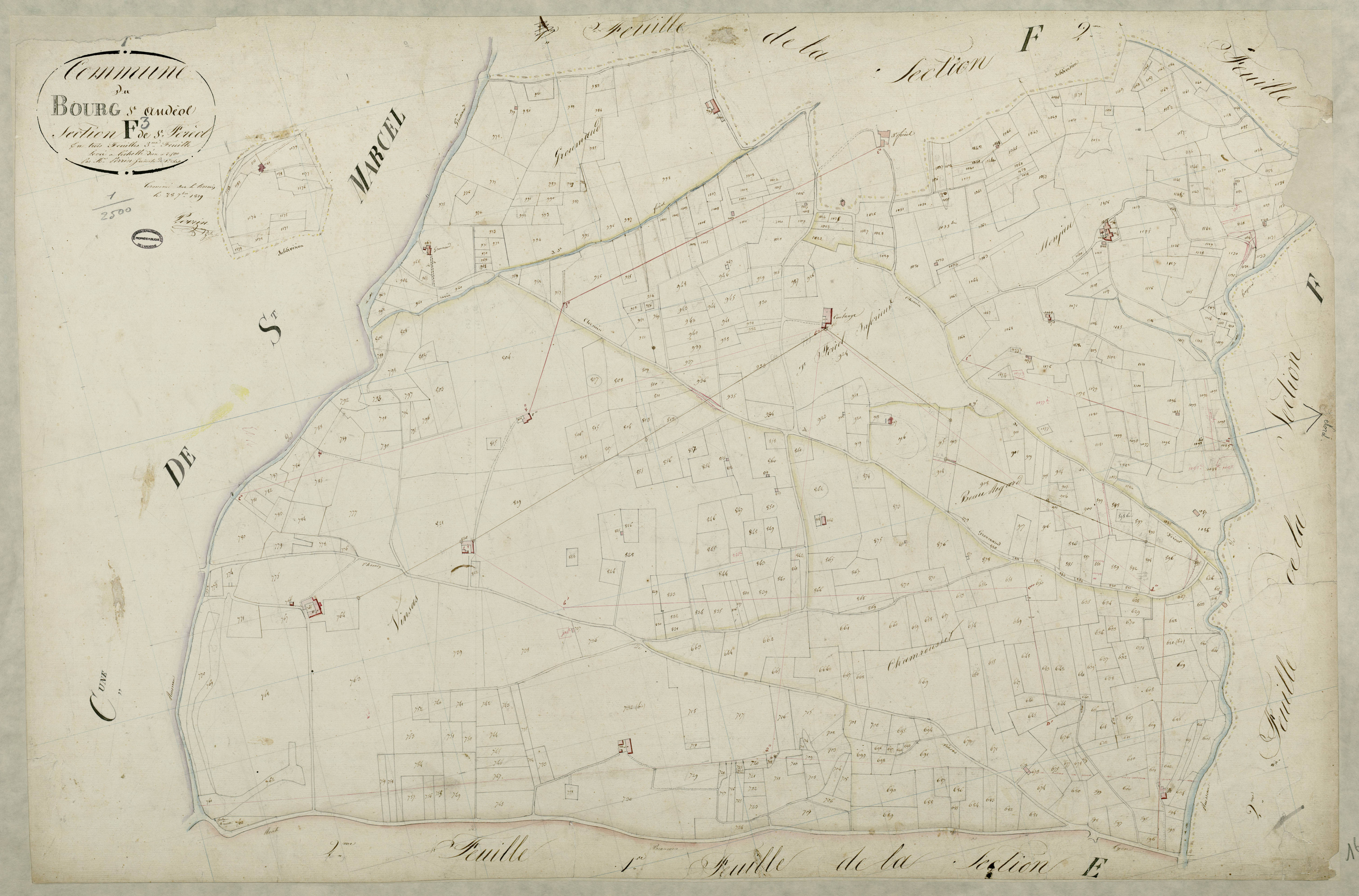 Bourg-Saint-Andéol - Section F - Feuillet 3