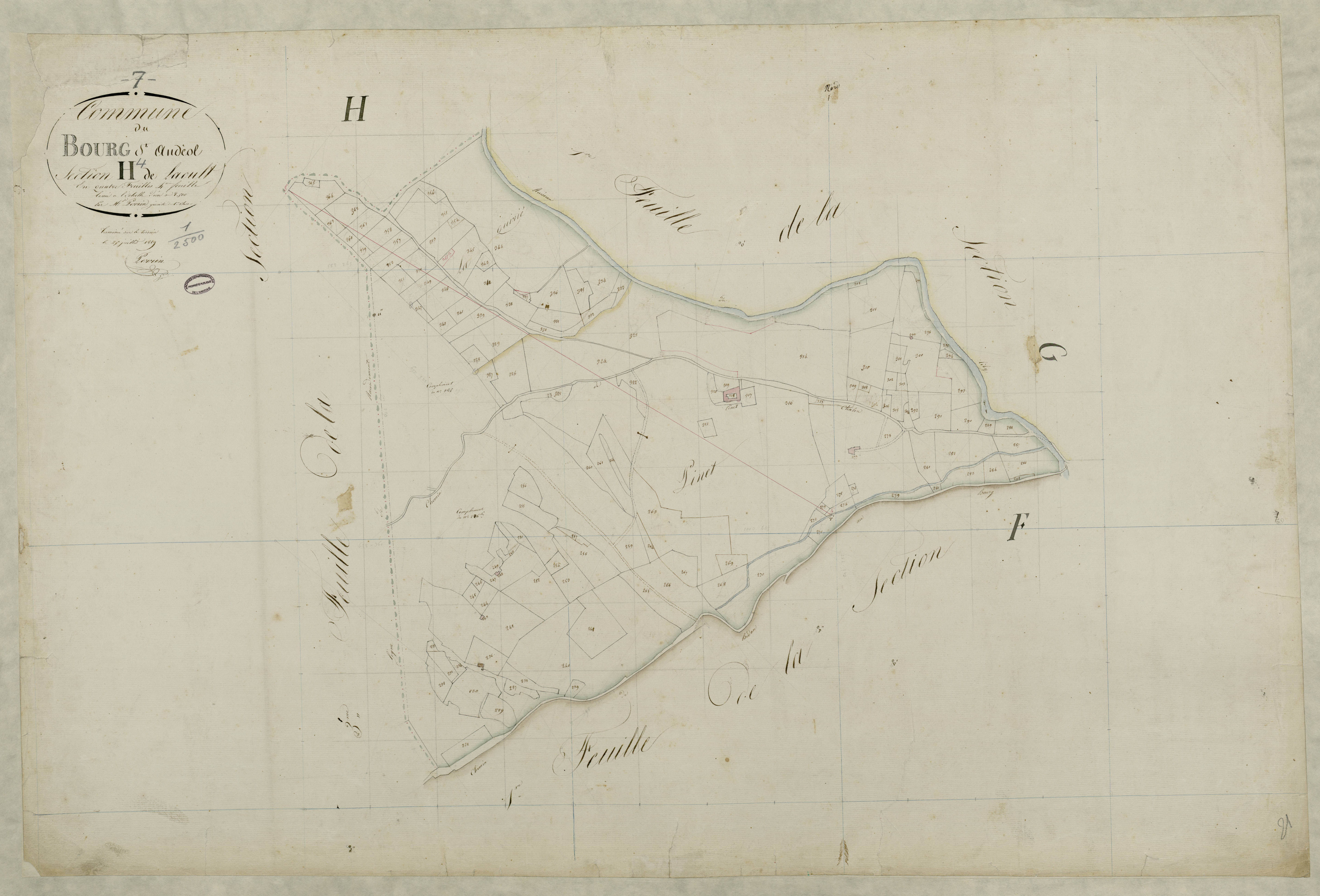 Bourg-Saint-Andéol - Section H - Feuillet 4