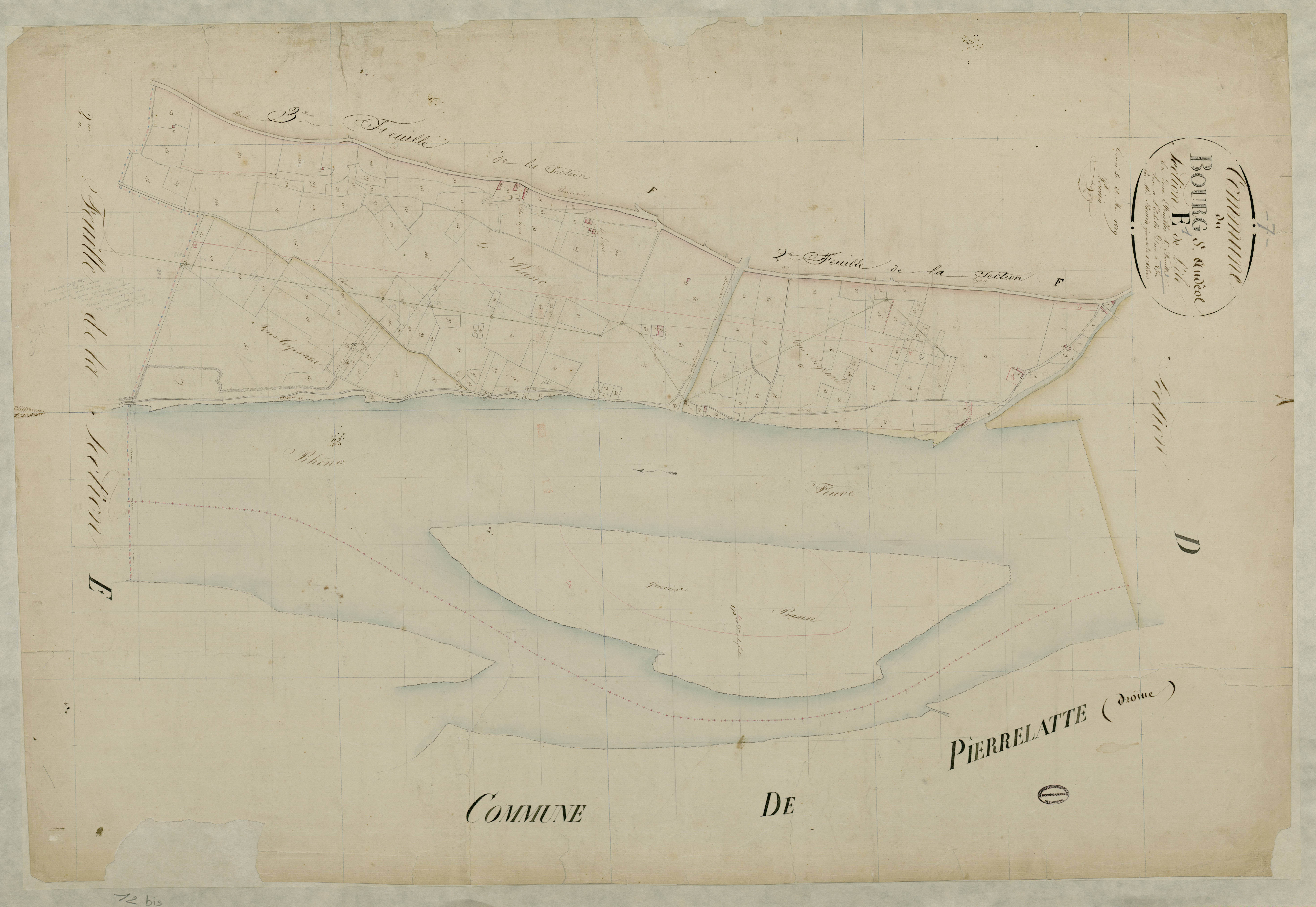 Bourg-Saint-Andéol - Section E - Feuillet 1