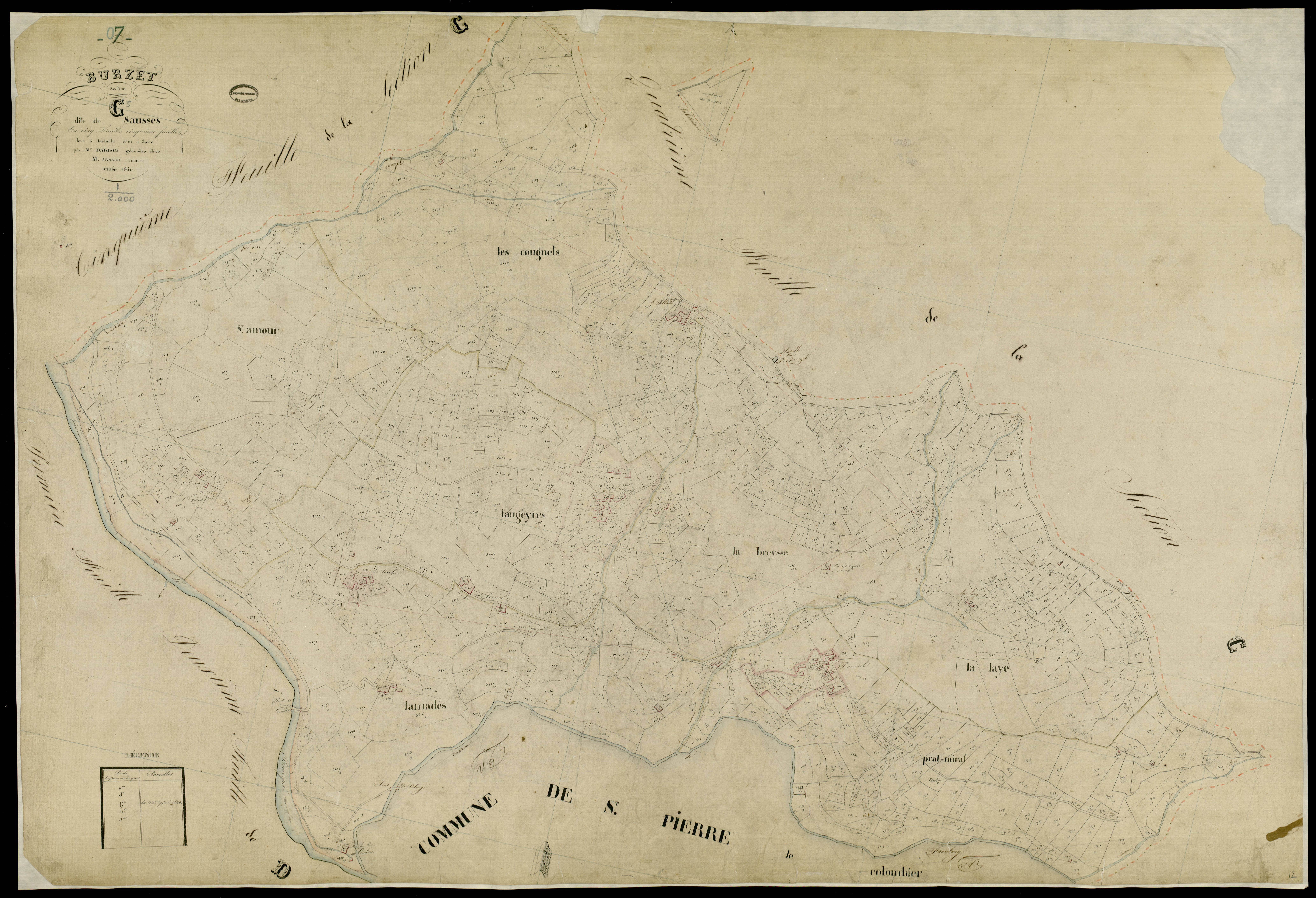 Burzet - Section C - Feuillet 5