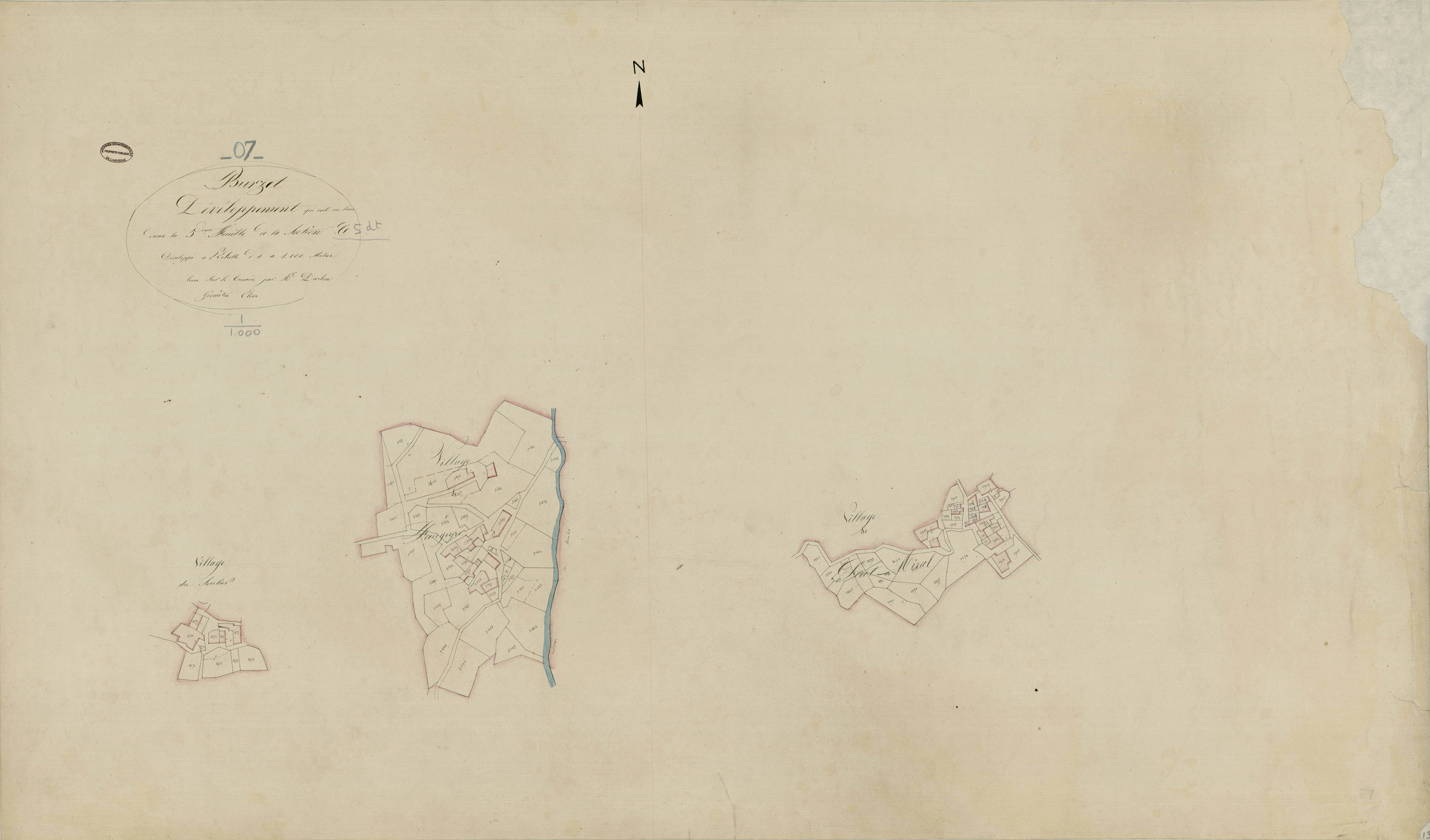 Burzet - Section C - Feuillet 5