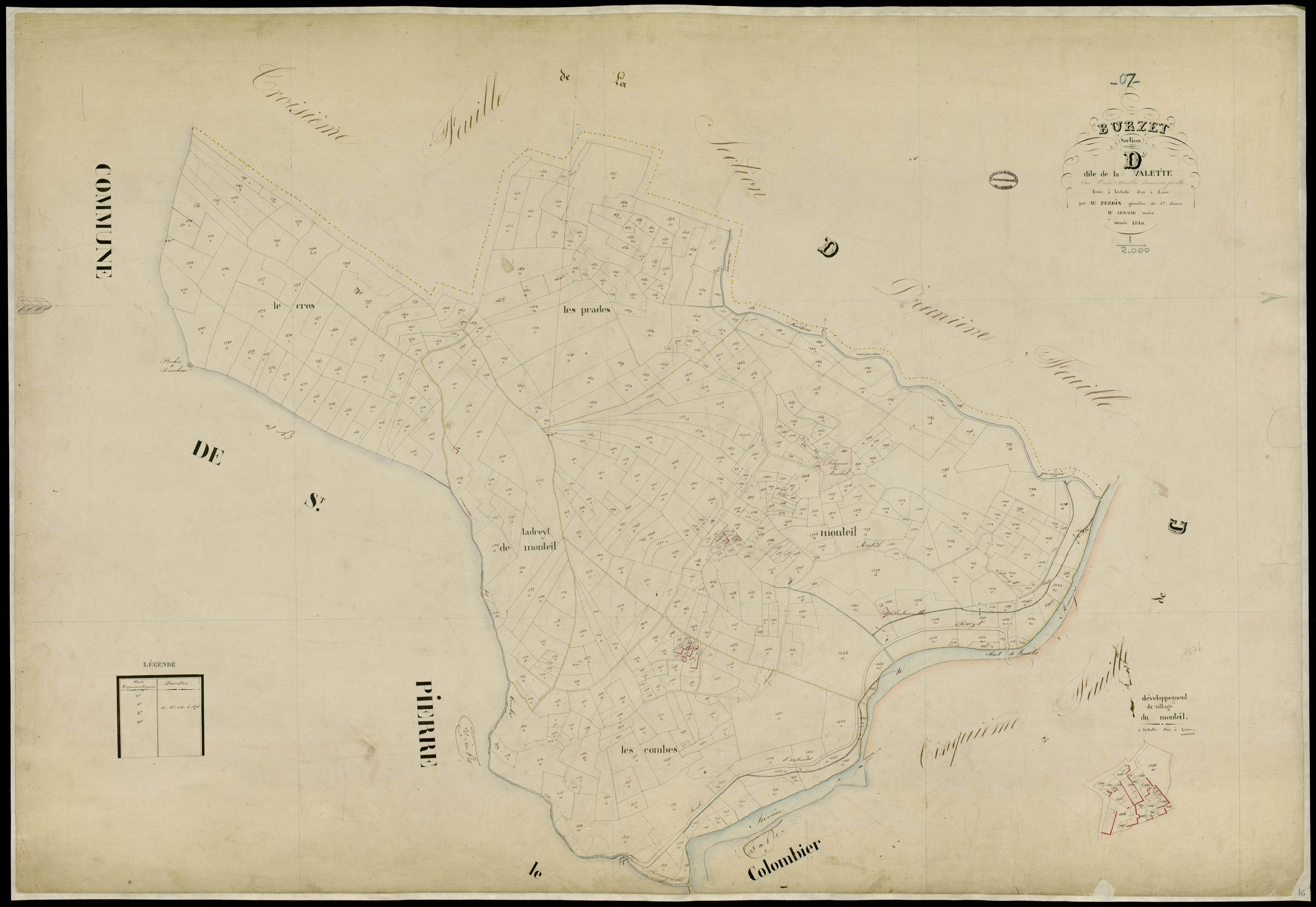 Burzet - Section D - Feuillet 2