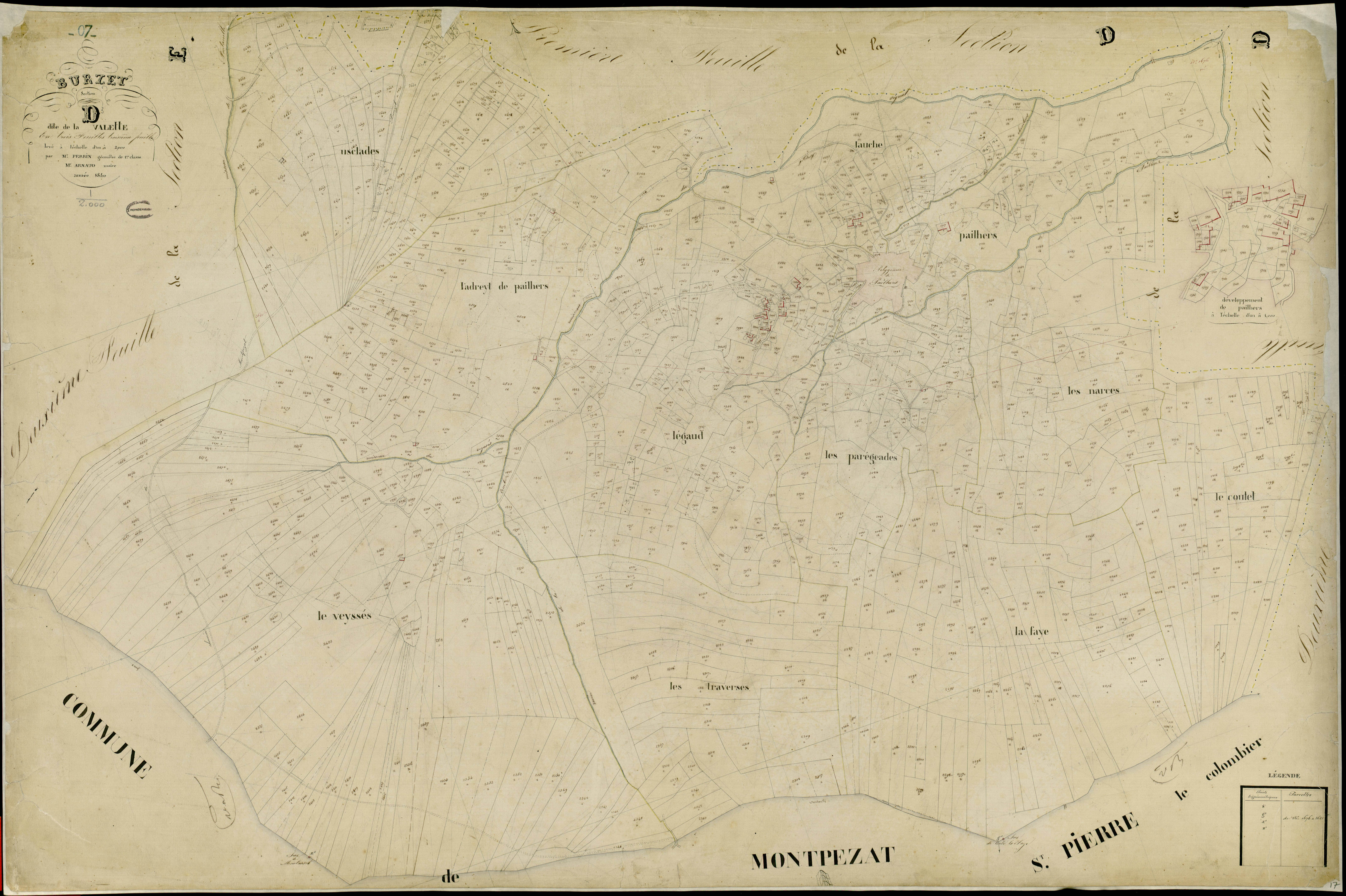 Burzet - Section D - Feuillet 3