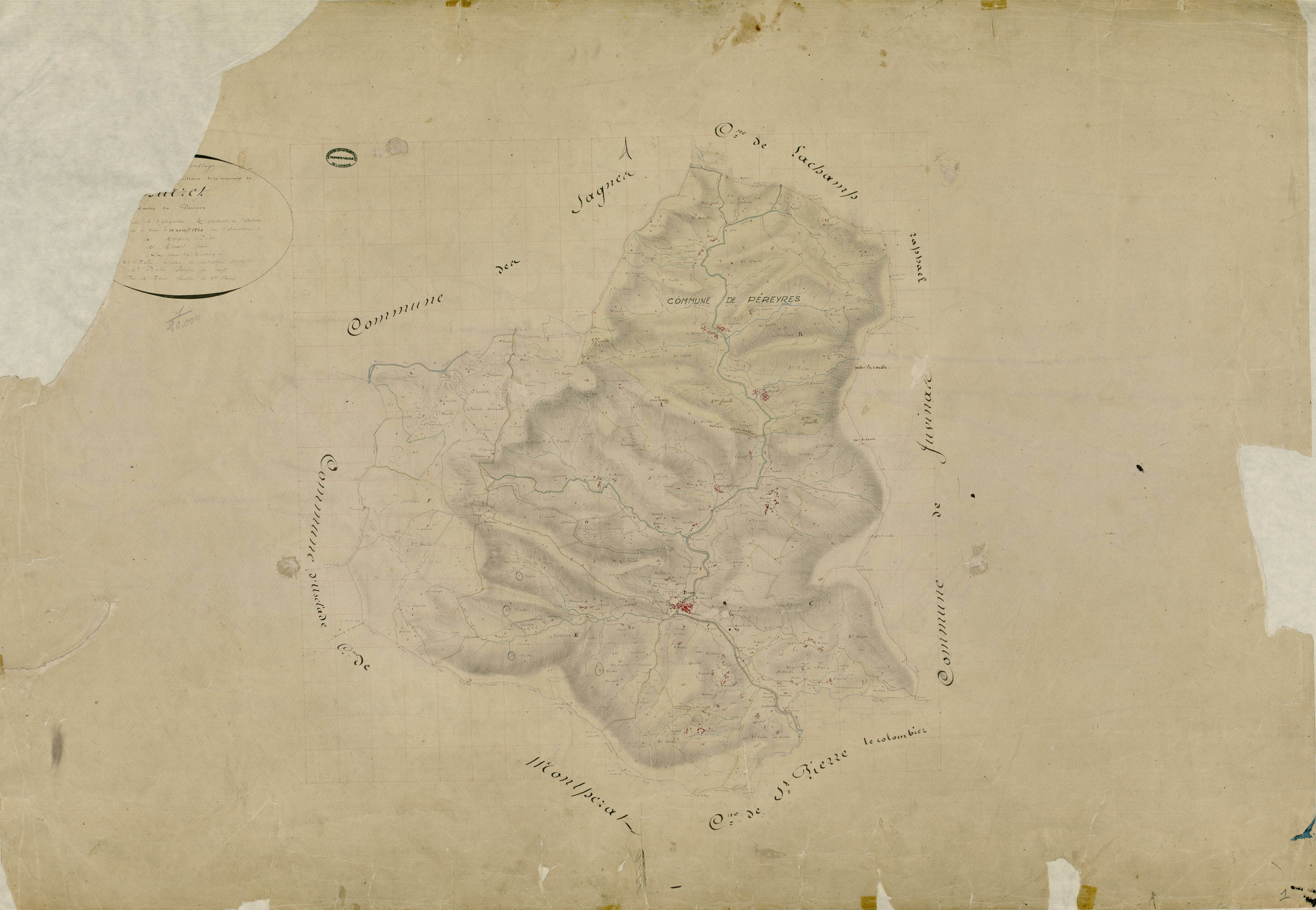Burzet - Tableau d'assemblage