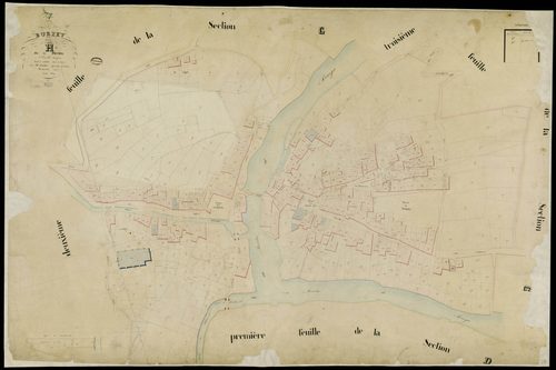 Burzet - Section H - Feuillet 1