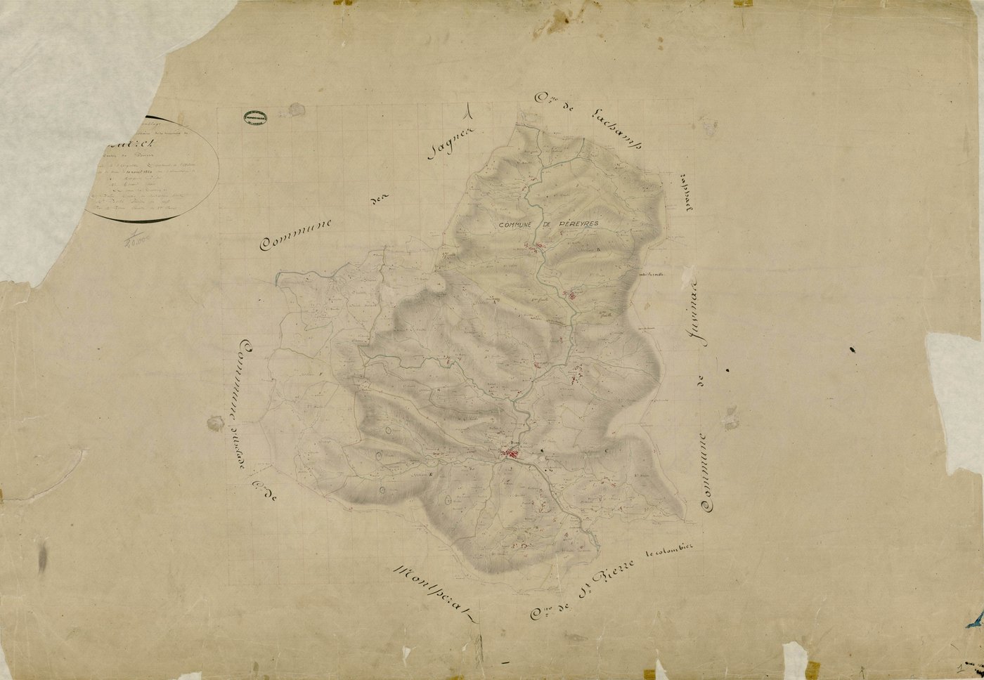 Burzet - Tableau d'assemblage