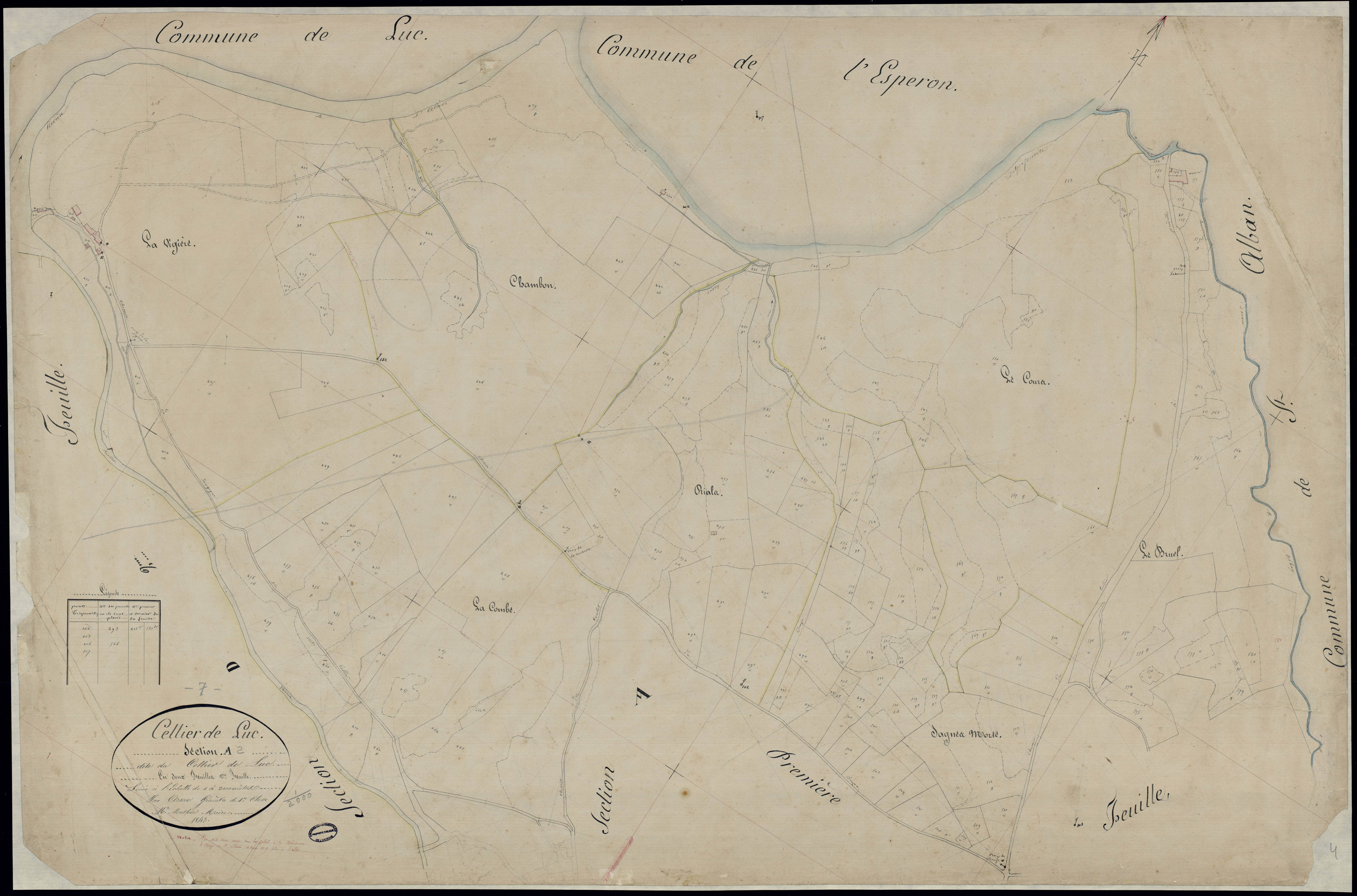 Cellier-du-Luc - Section A - Feuillet 2