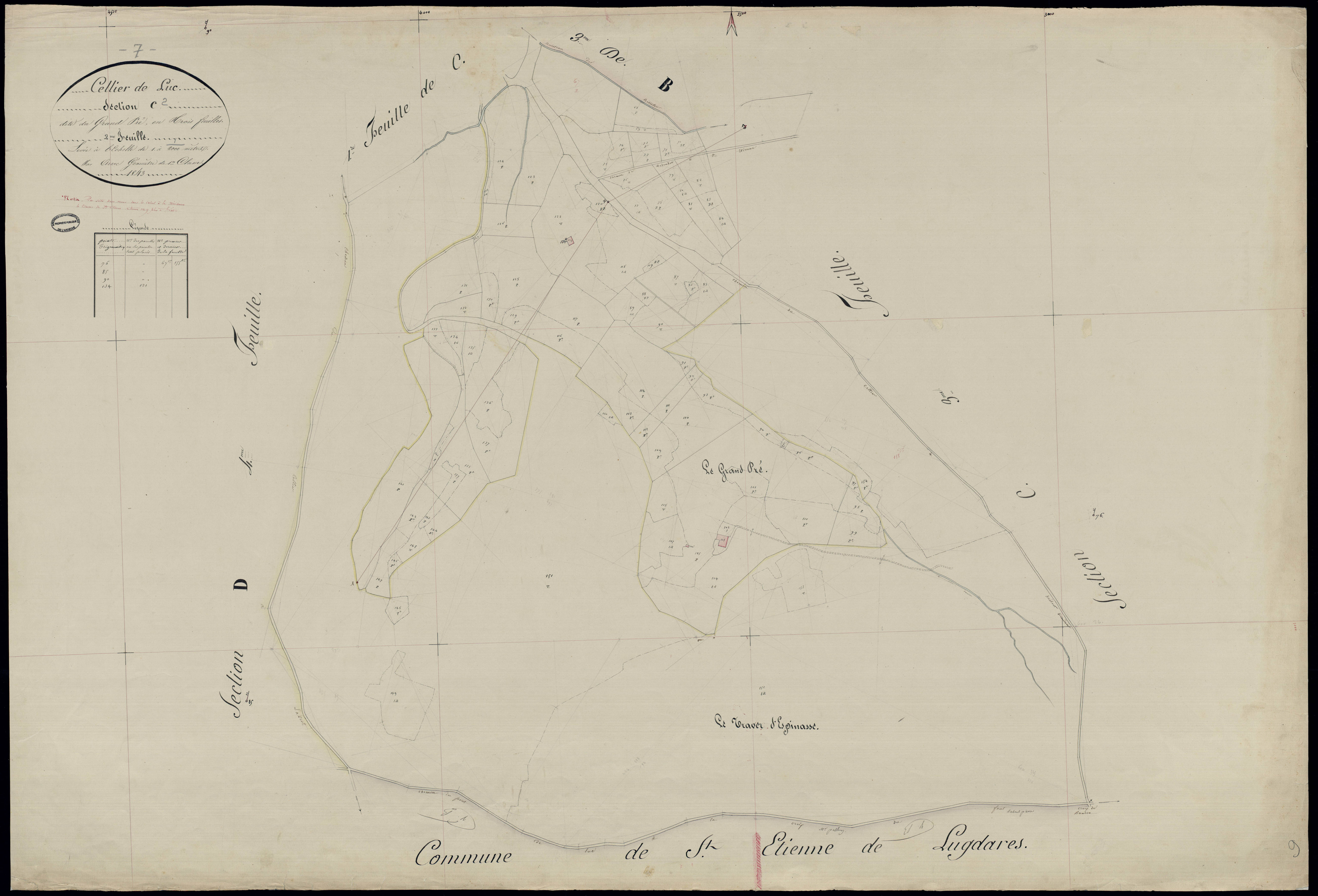 Cellier-du-Luc - Section C - Feuillet 2