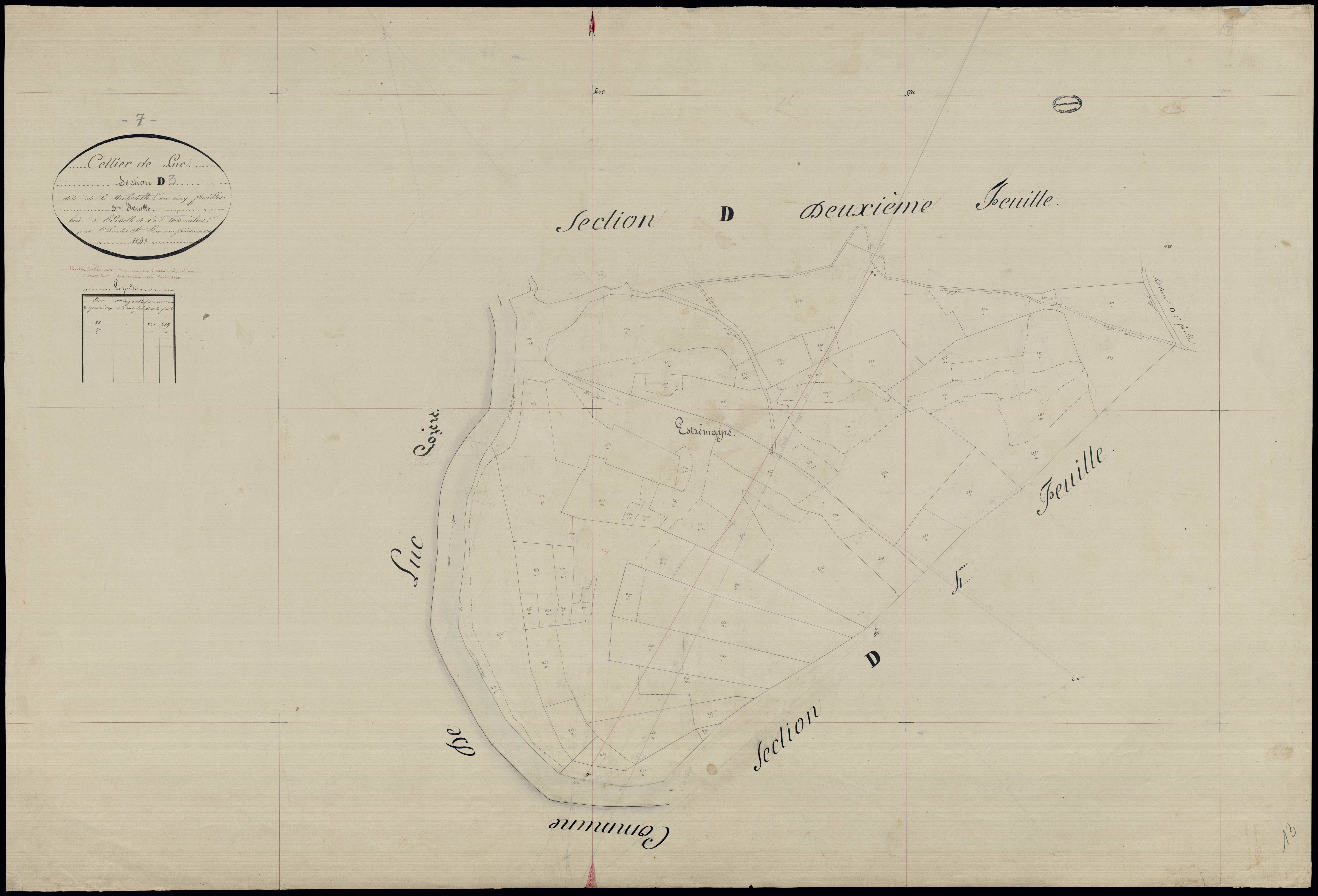 Cellier-du-Luc - Section D - Feuillet 3