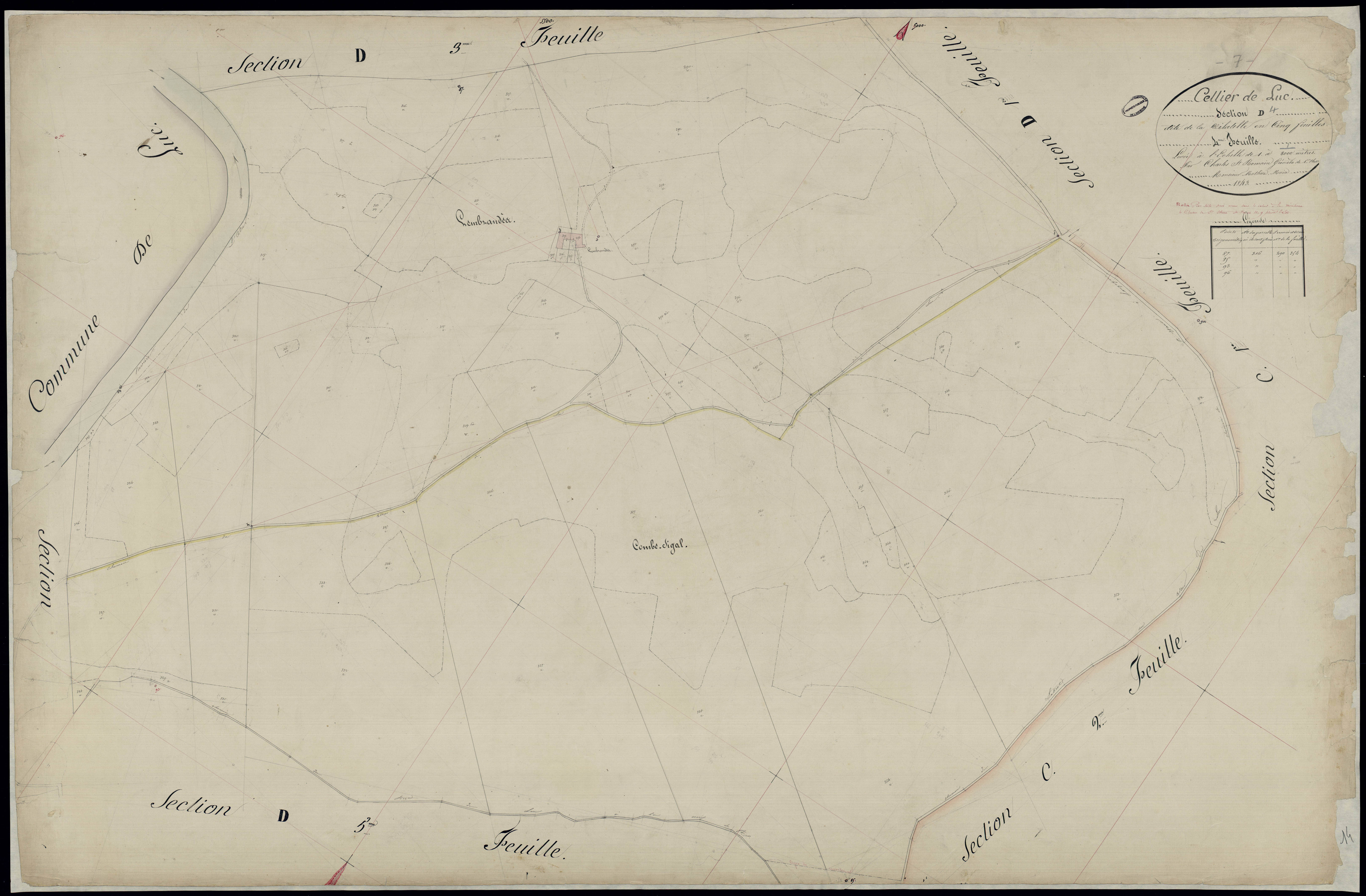 Cellier-du-Luc - Section D - Feuillet 4