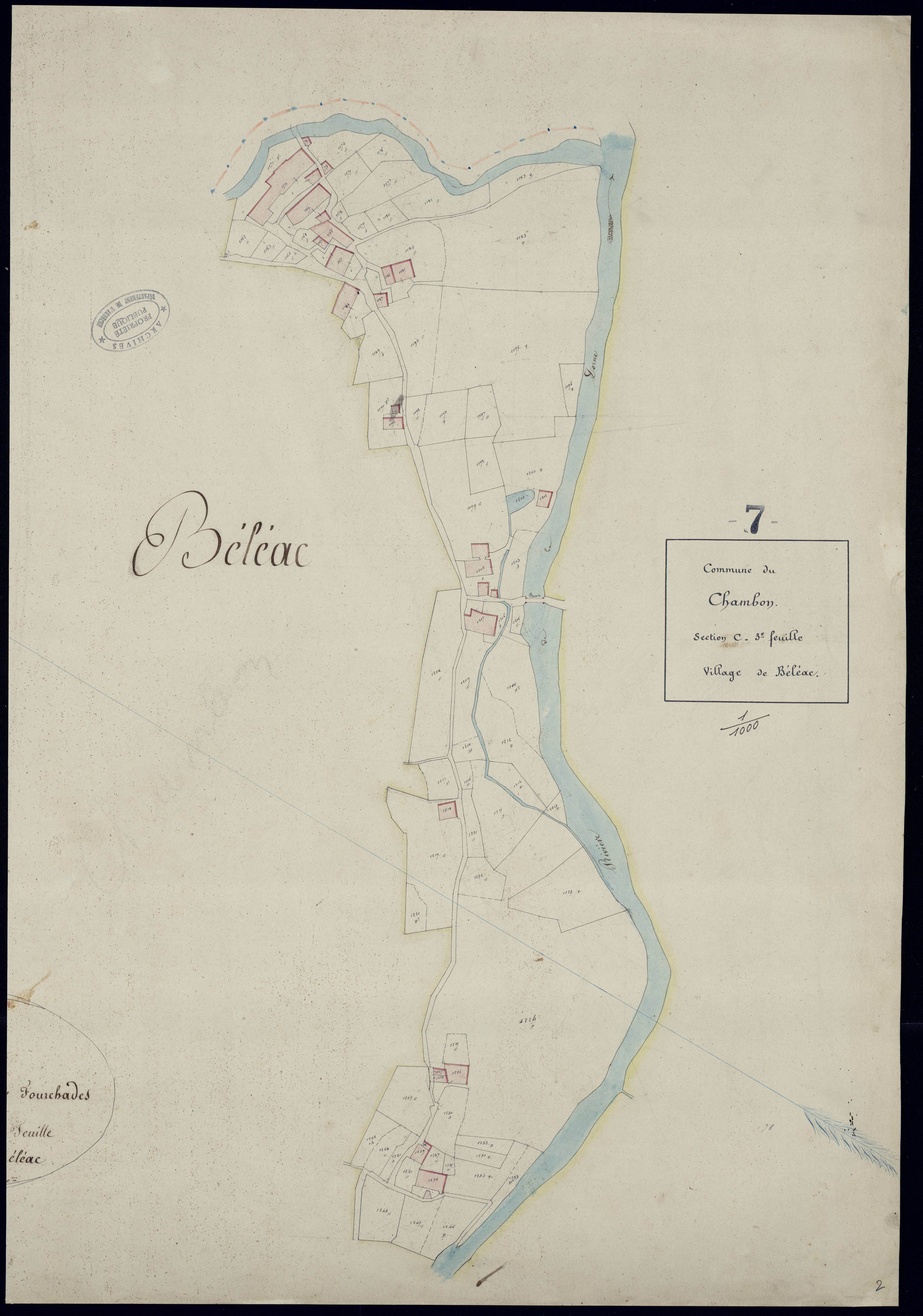 Le Chambon - Section C - Feuillet 3