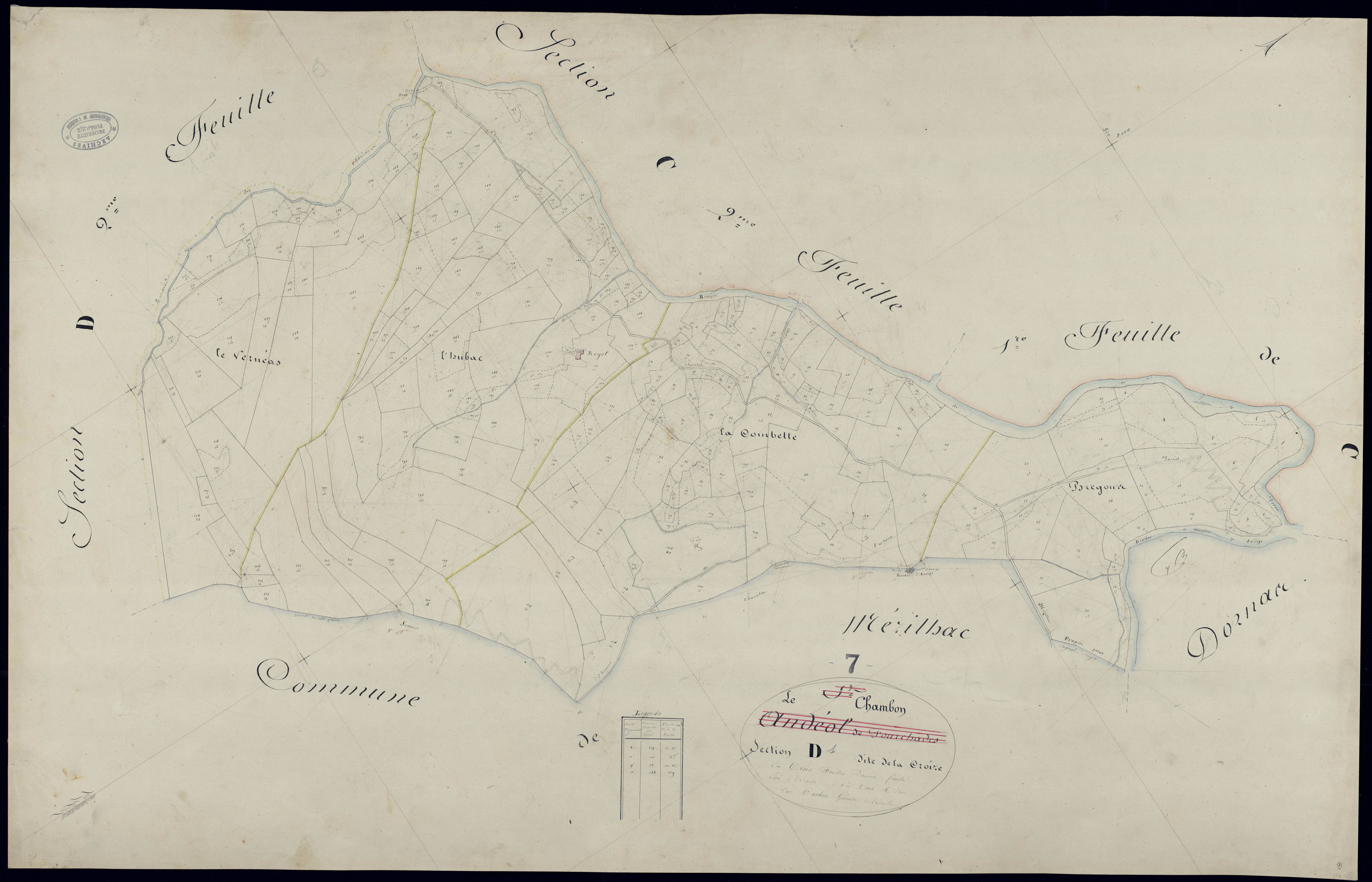 Le Chambon - Section D - Feuillet 1
