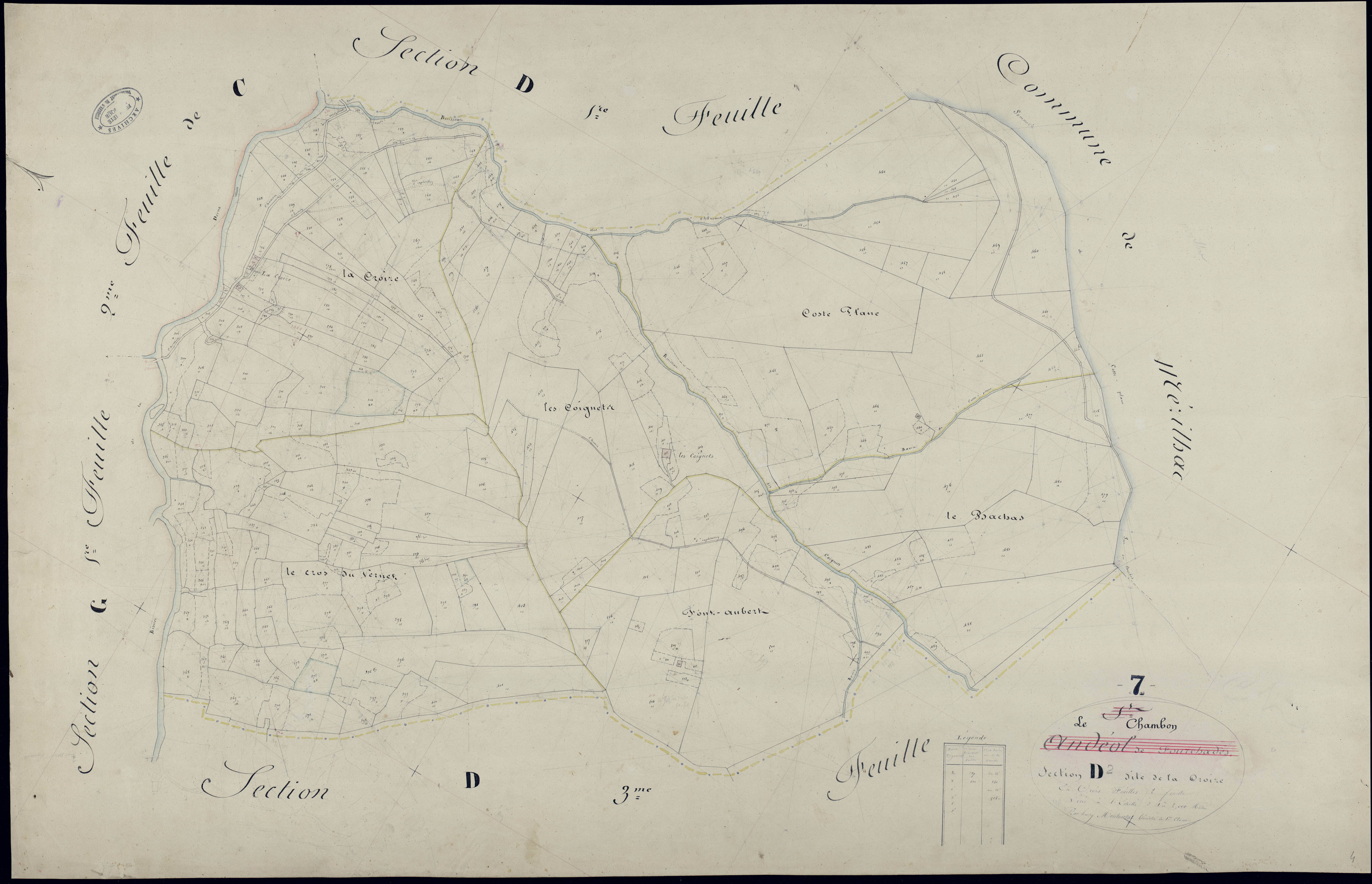 Le Chambon - Section D - Feuillet 2