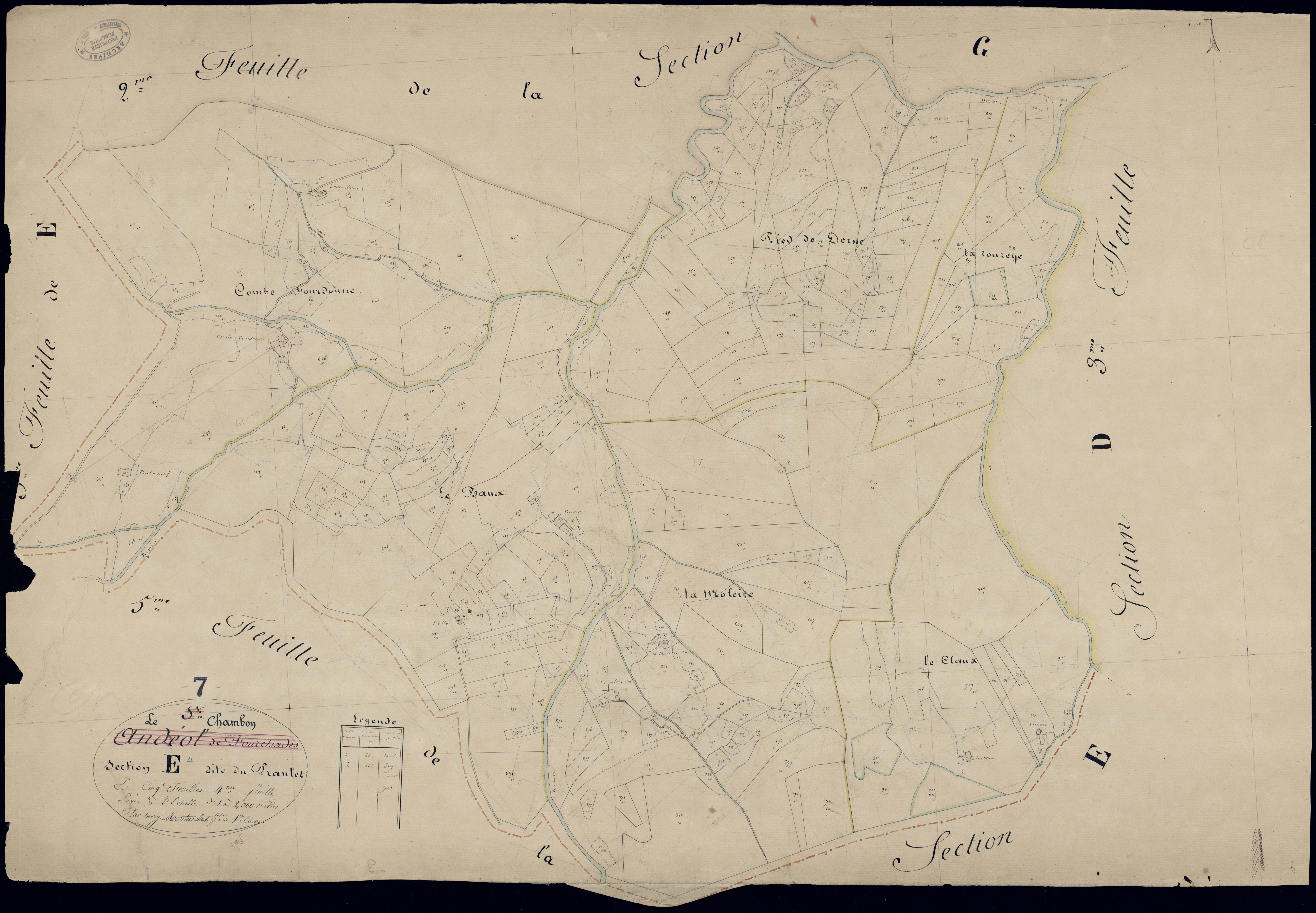 Le Chambon - Section E - Feuillet 4