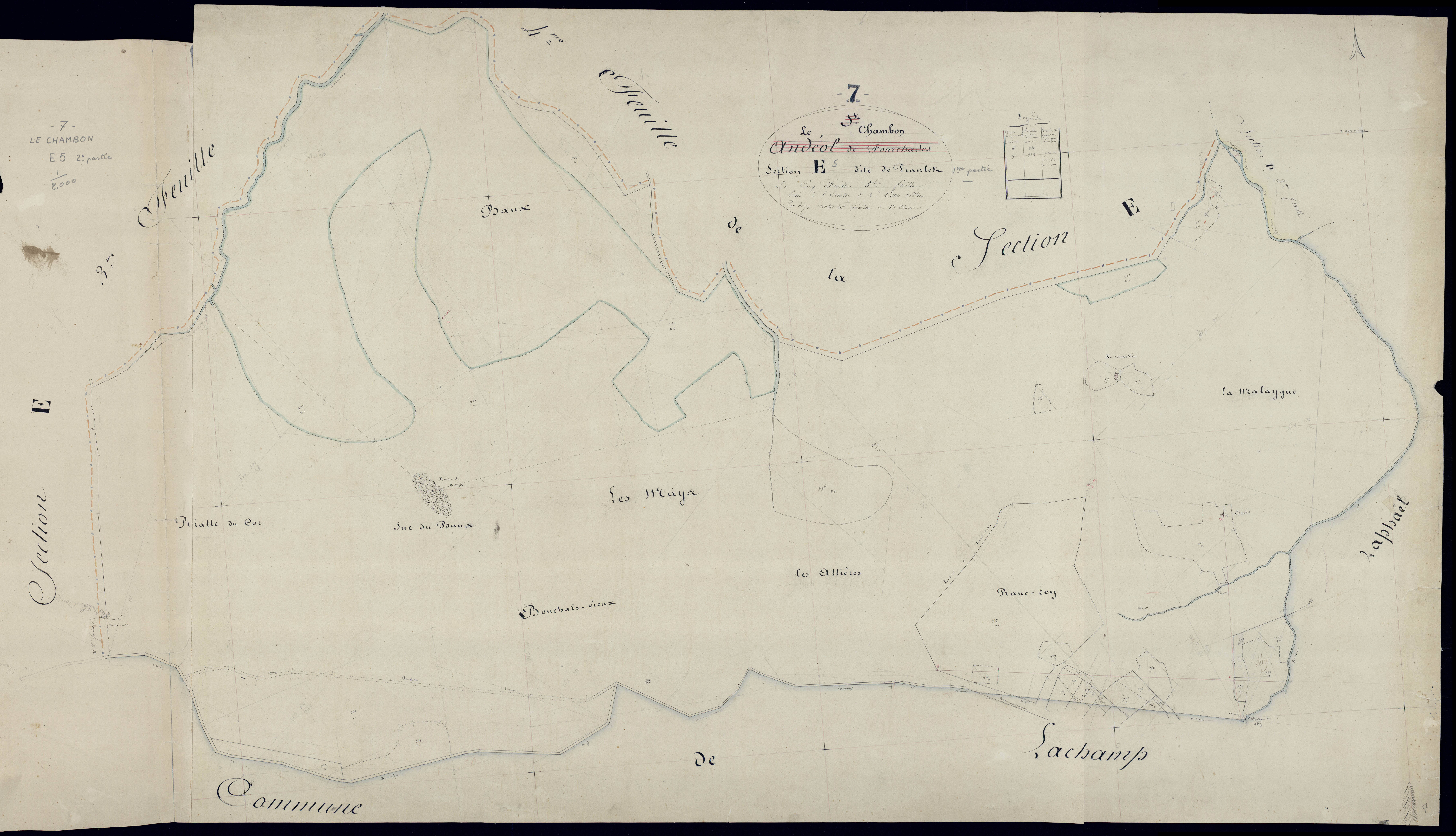 Le Chambon - Section E - Feuillet 5