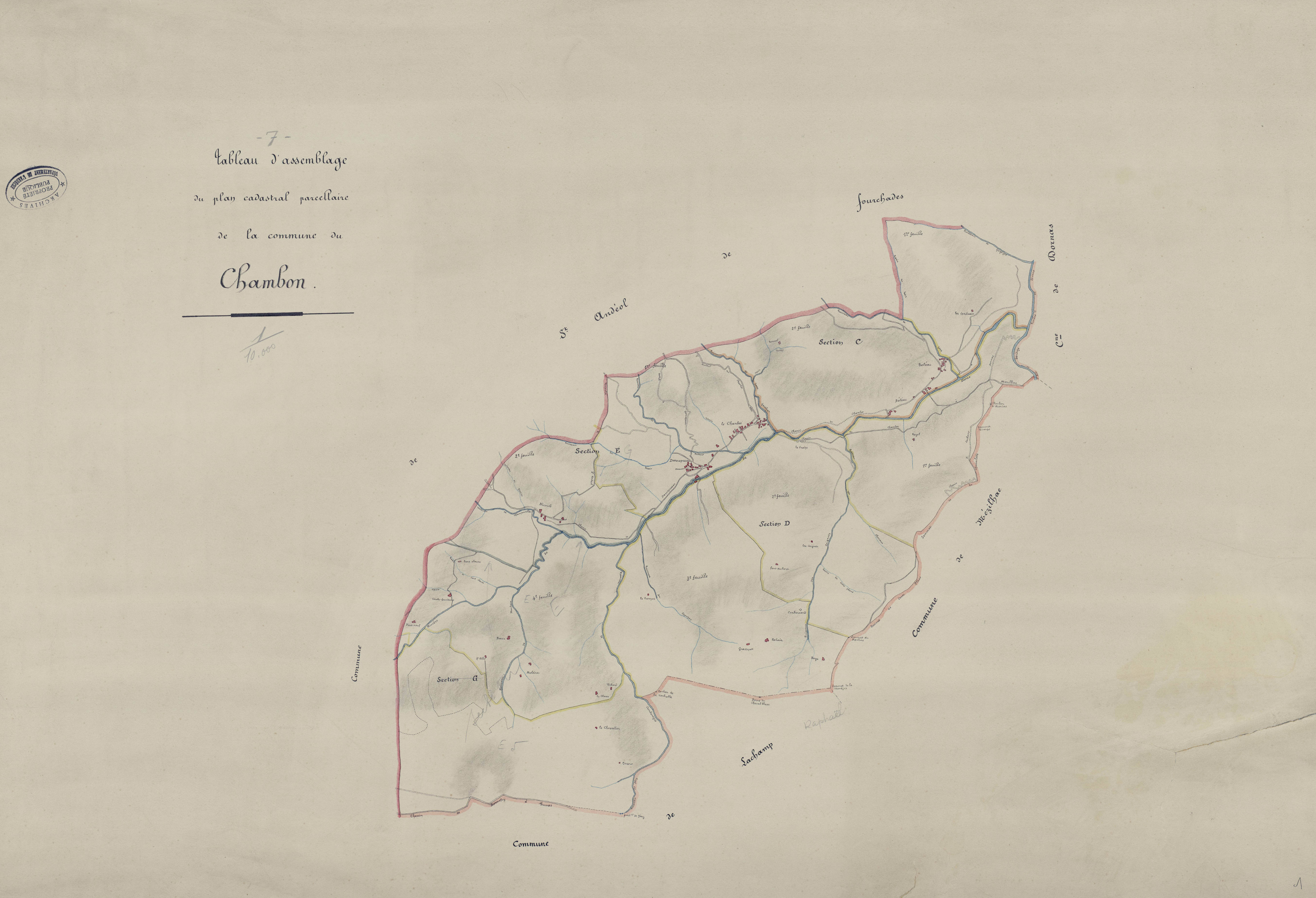 Le Chambon - Tableau d'assemblage