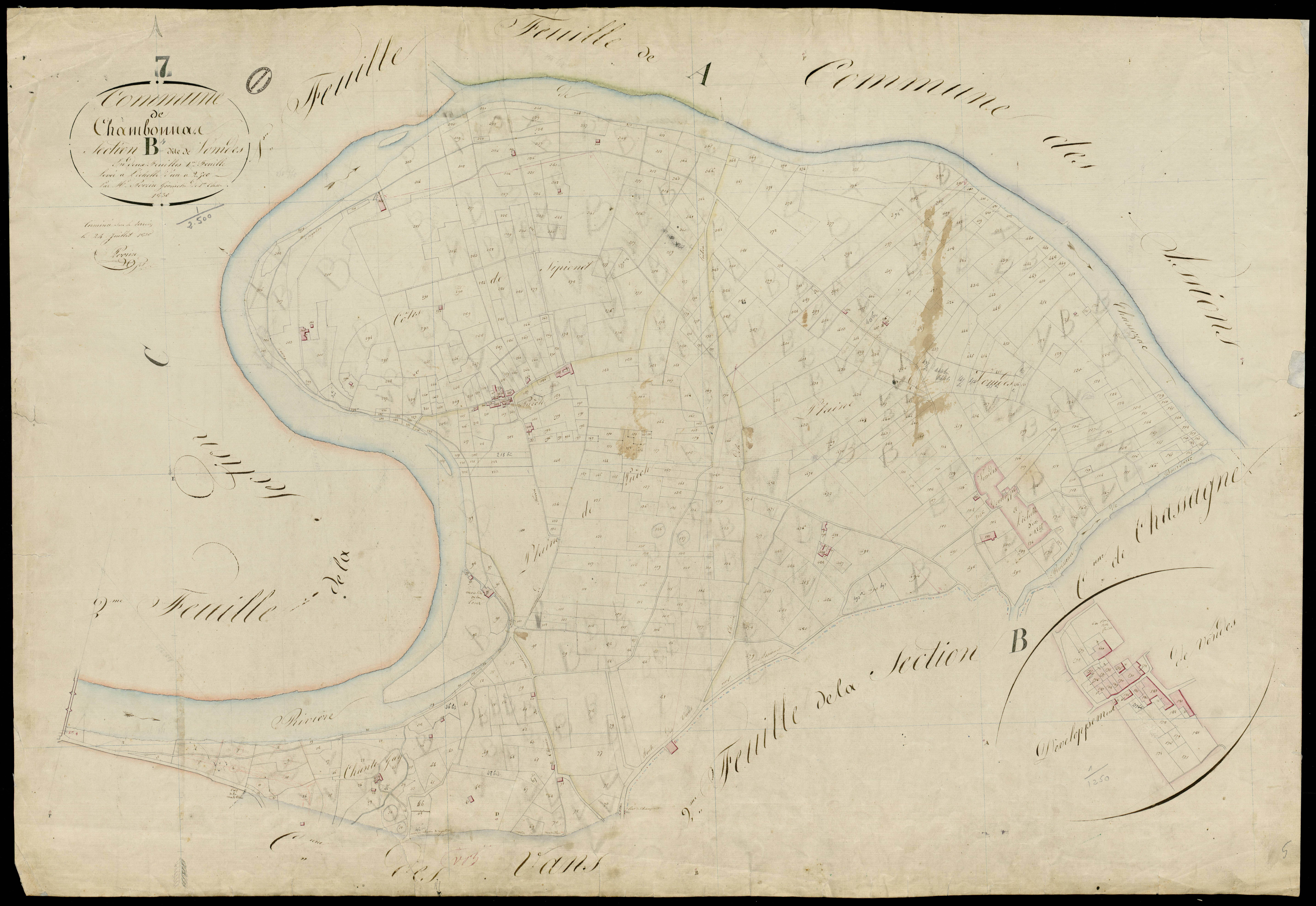 Chambonas - Section B - Feuillet 1