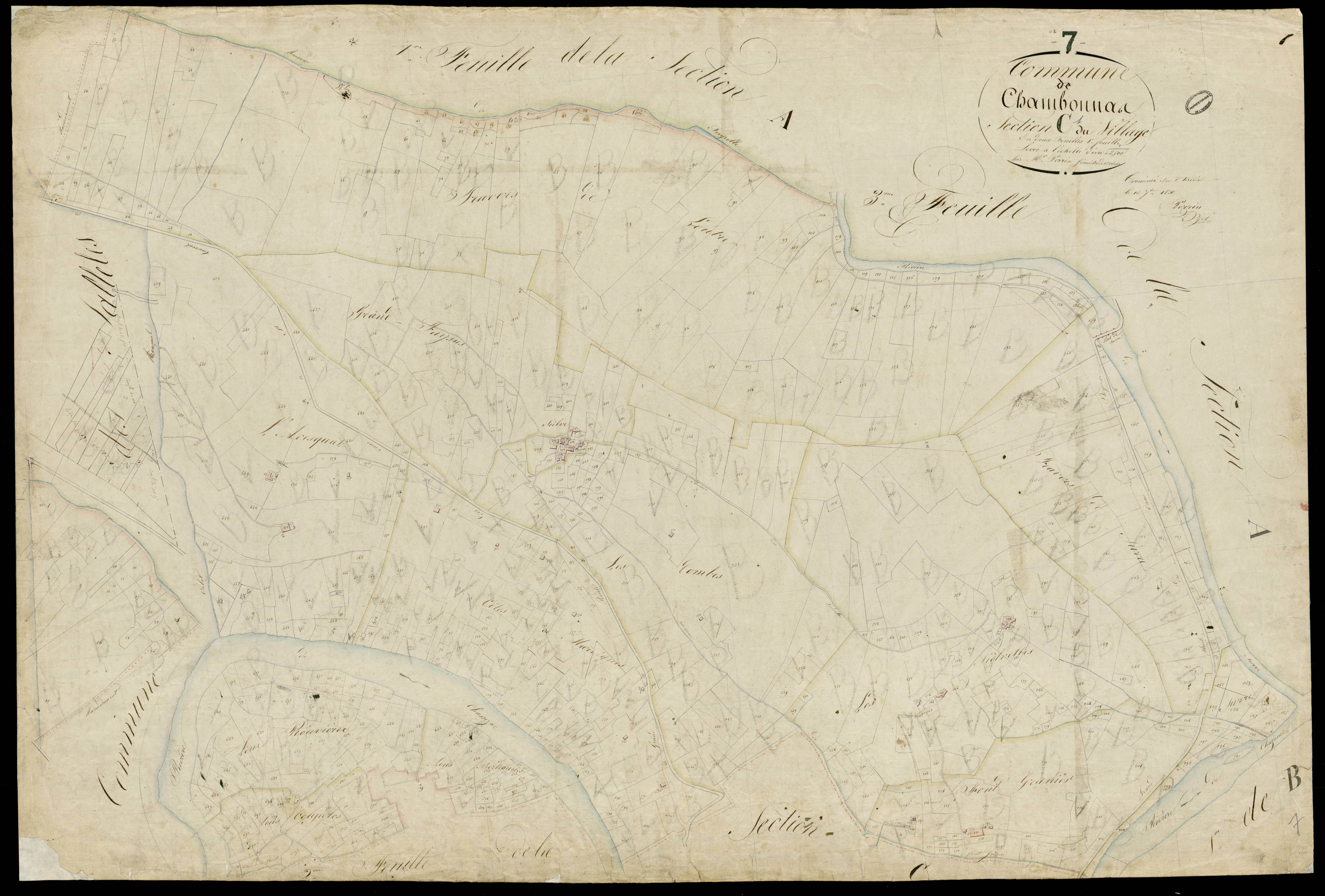 Chambonas - Section C - Feuillet 1