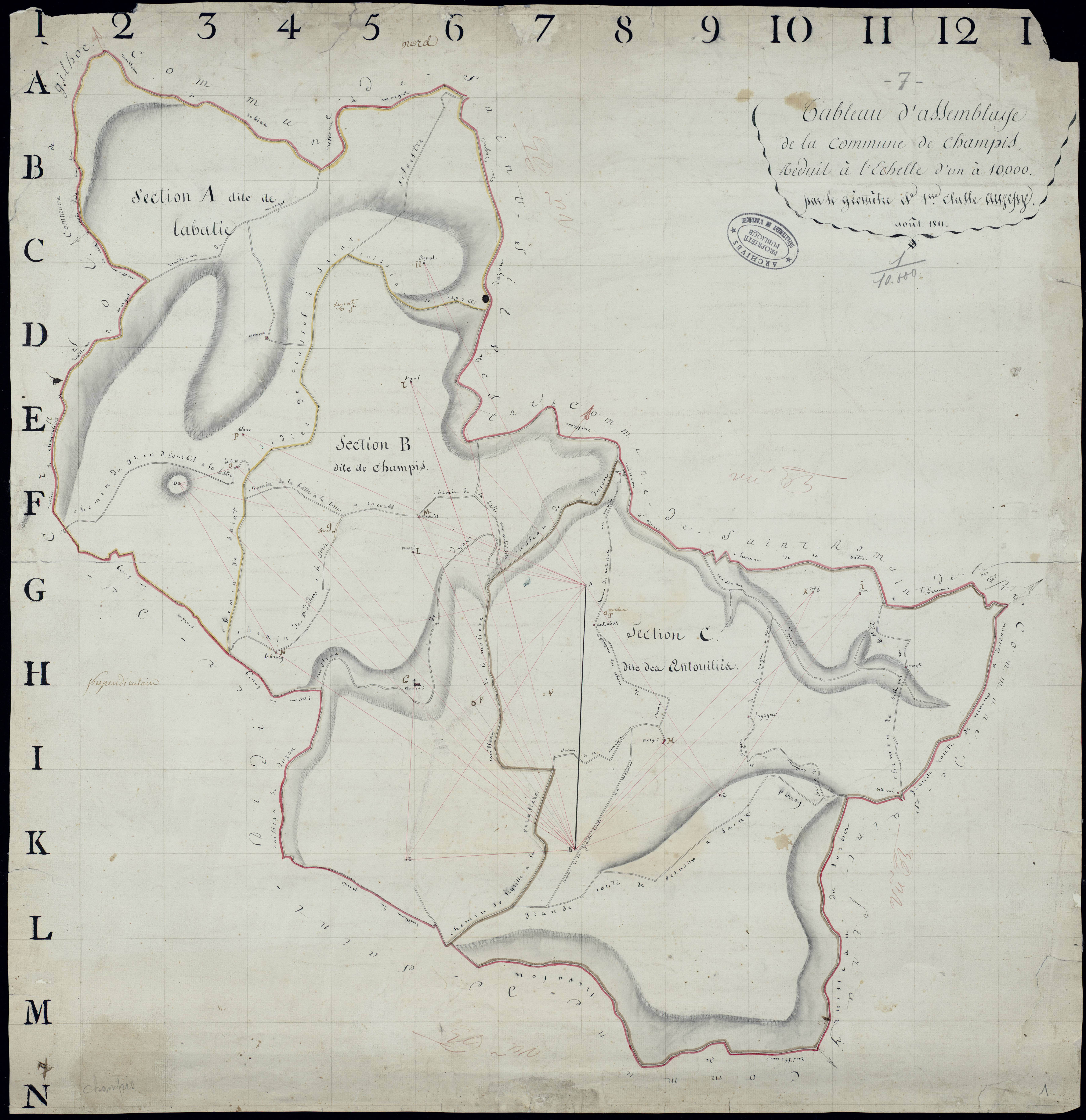 Champis - Tableau d'assemblage