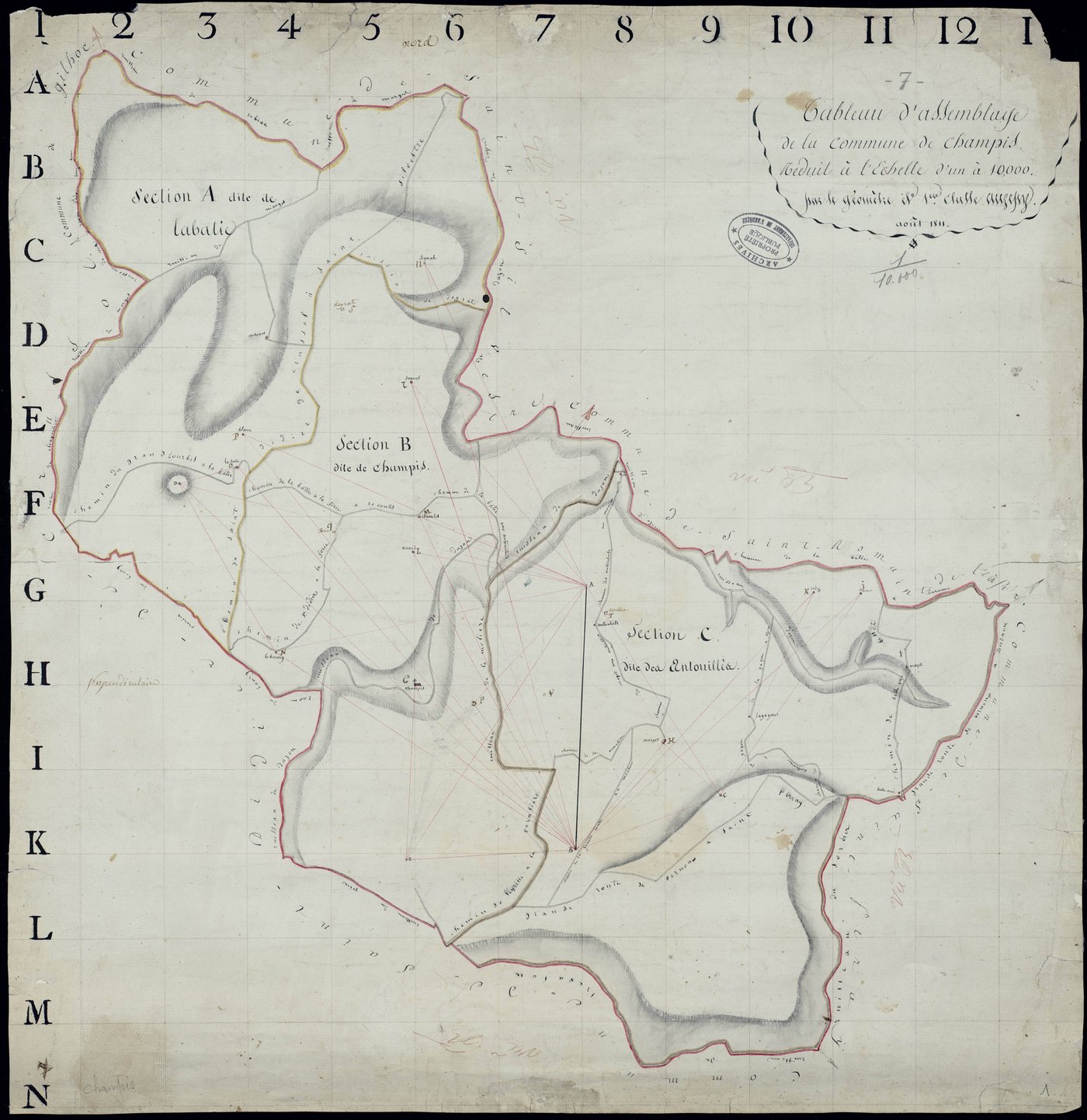 Champis - Tableau d'assemblage