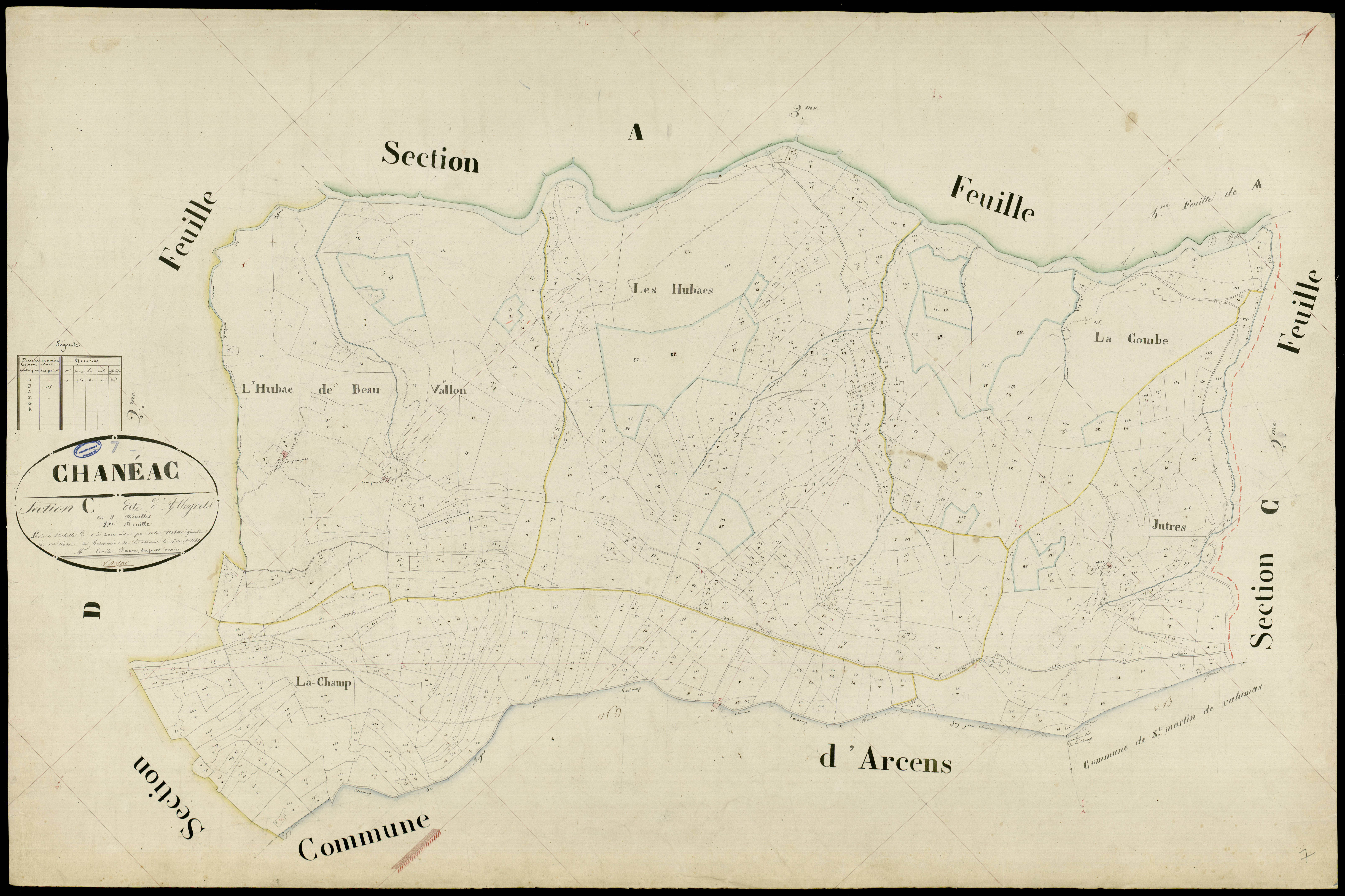 Chanéac - Section C - Feuillet 1
