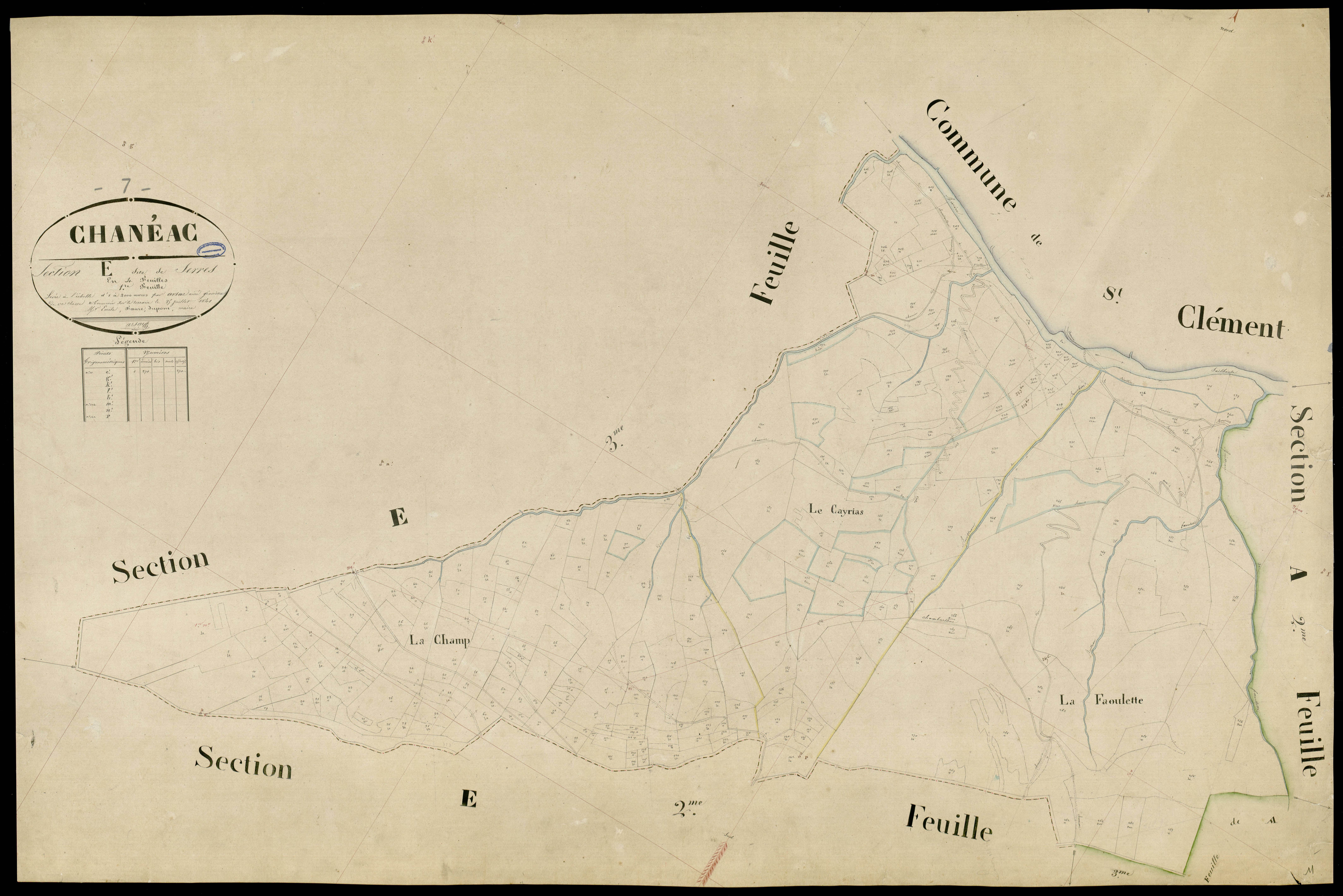 Chanéac - Section E - Feuillet 1
