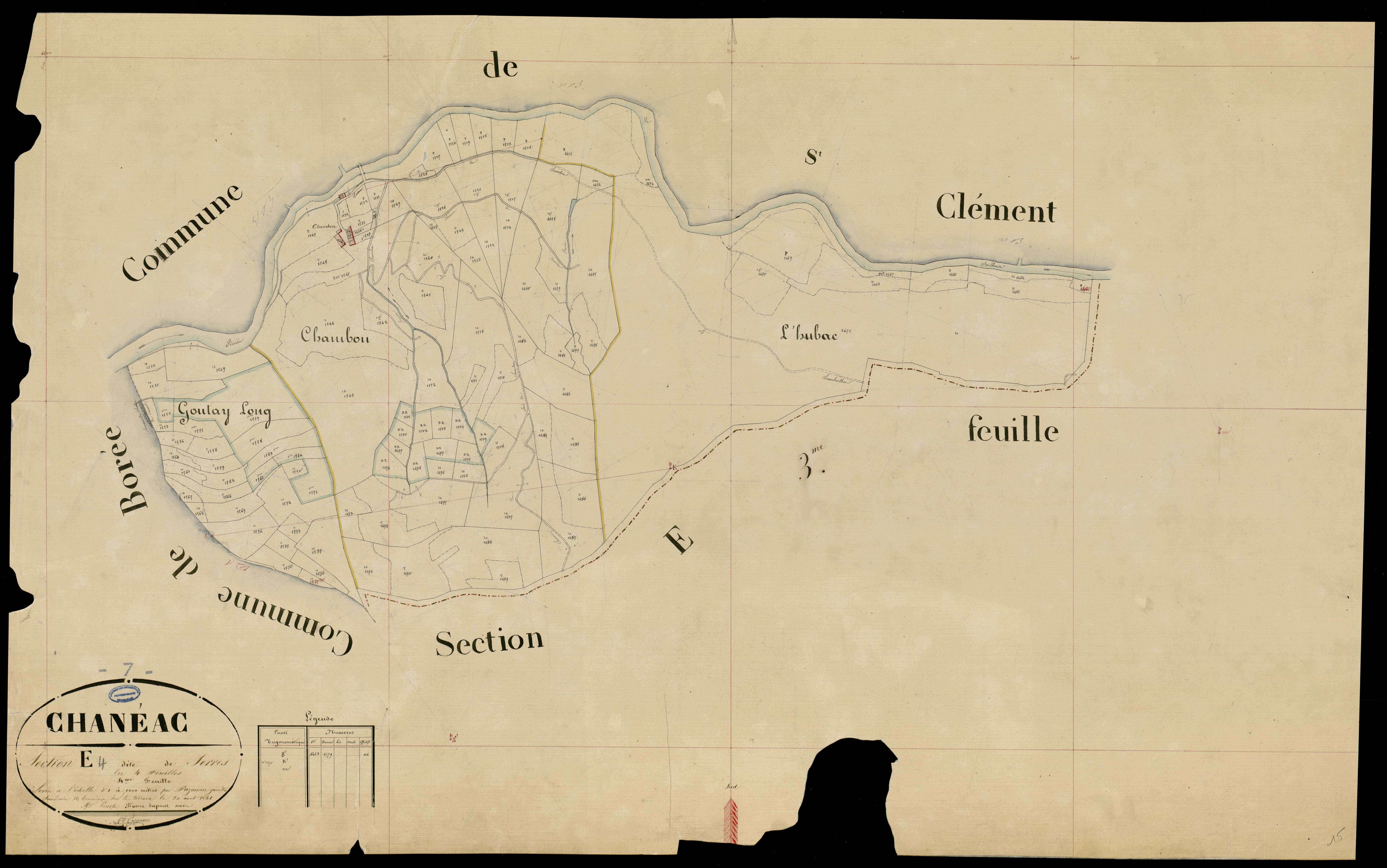 Chanéac - Section E - Feuillet 4