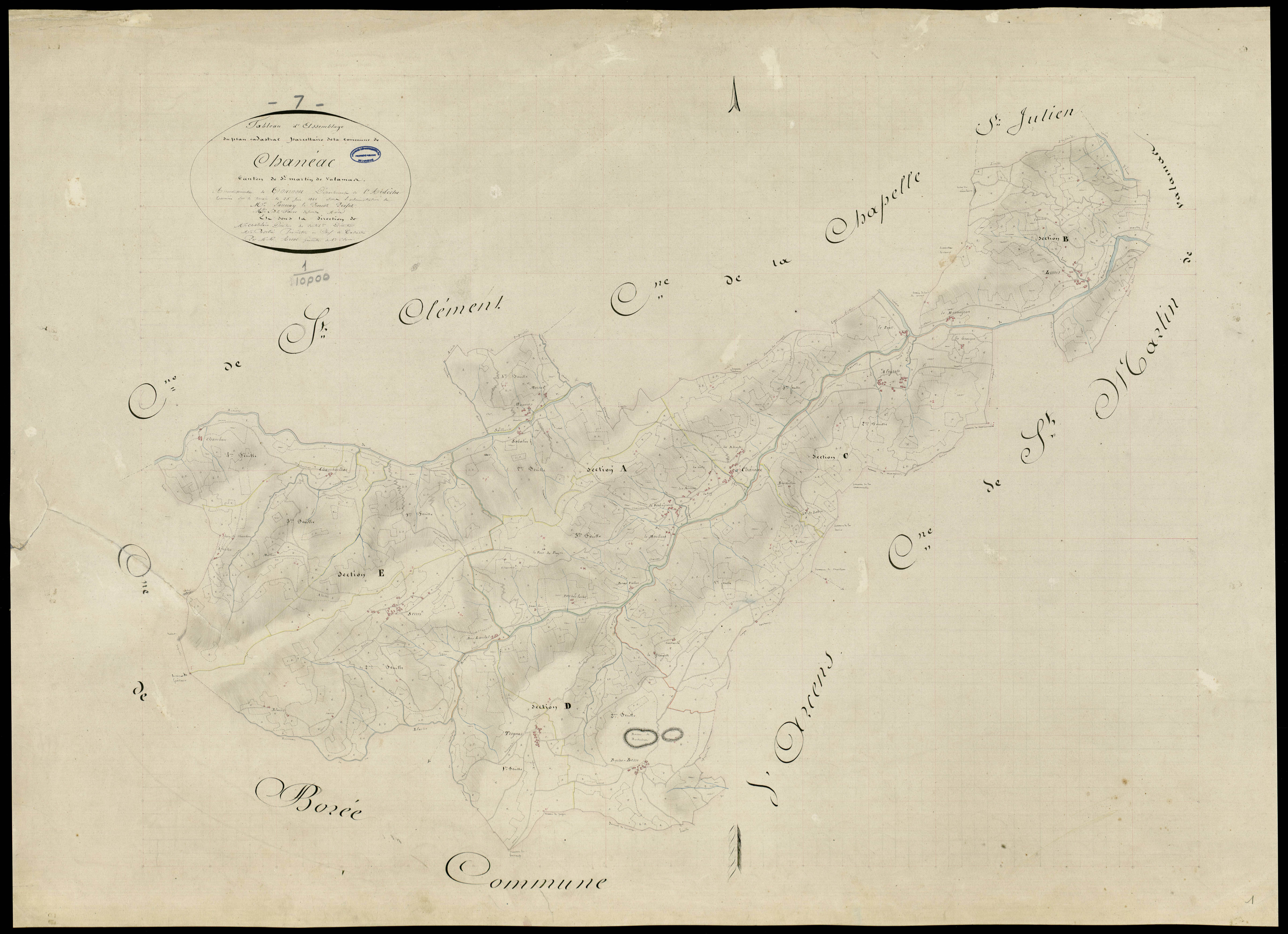Chanéac - Section Tableau d'assembage