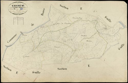 Chanéac - Section E - Feuillet 3