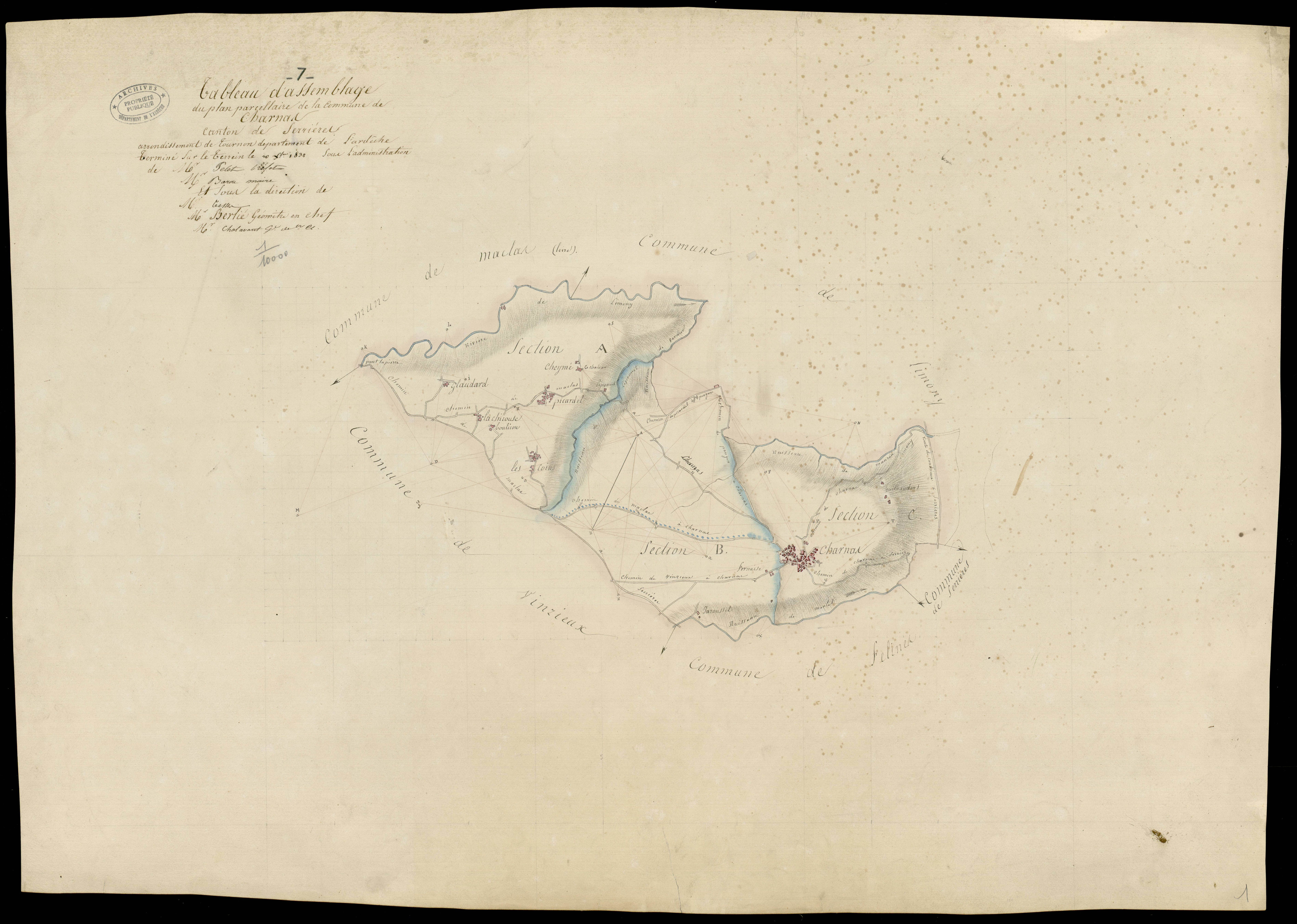 Charnas - Tableau d'assemblage