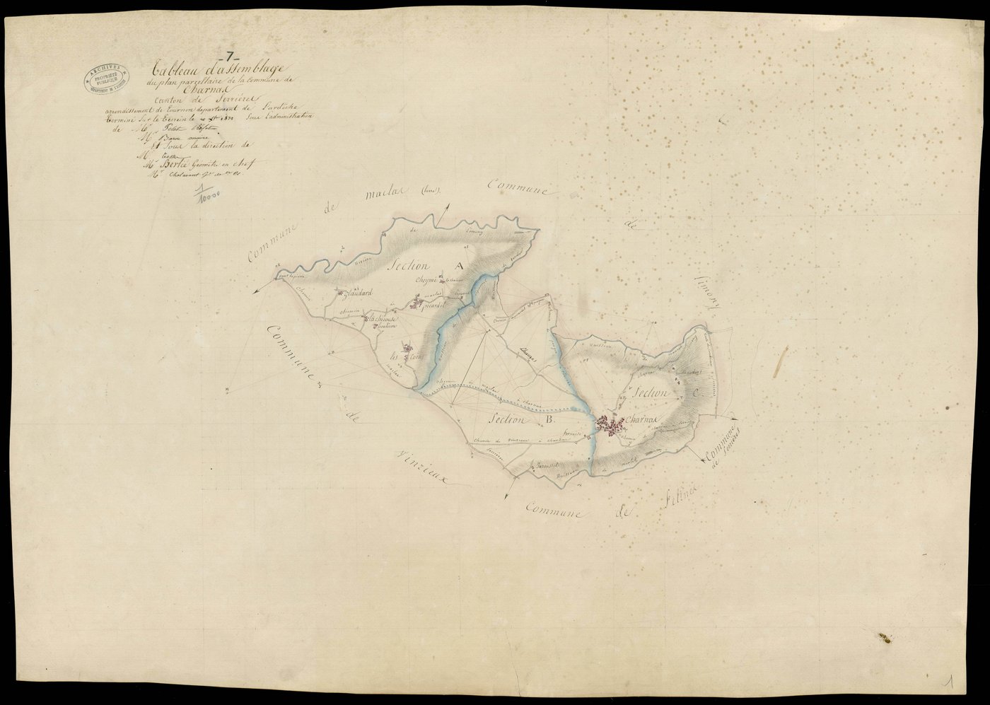 Charnas - Tableau d'assemblage