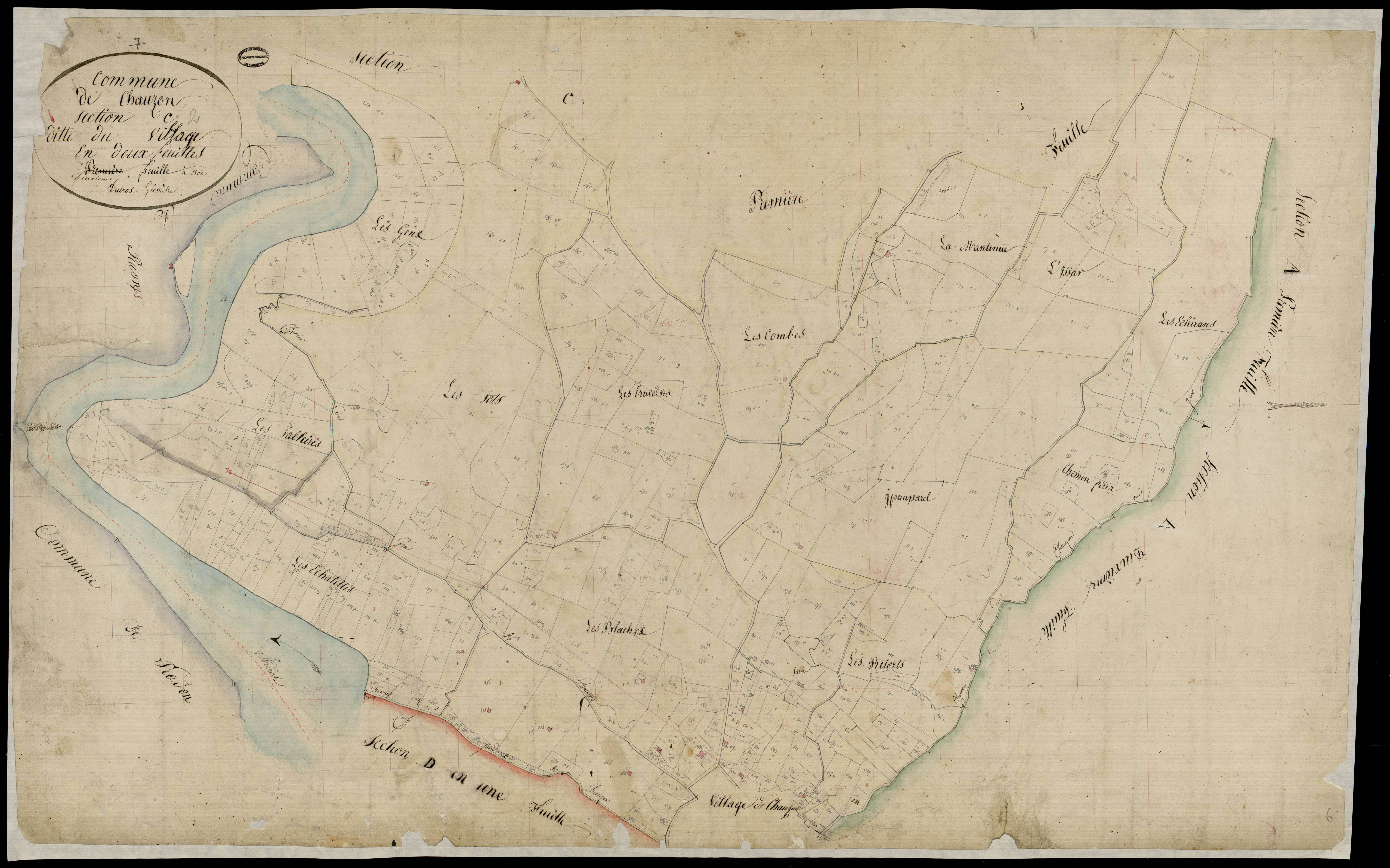 Chauzon - Section C - Feuillet 2