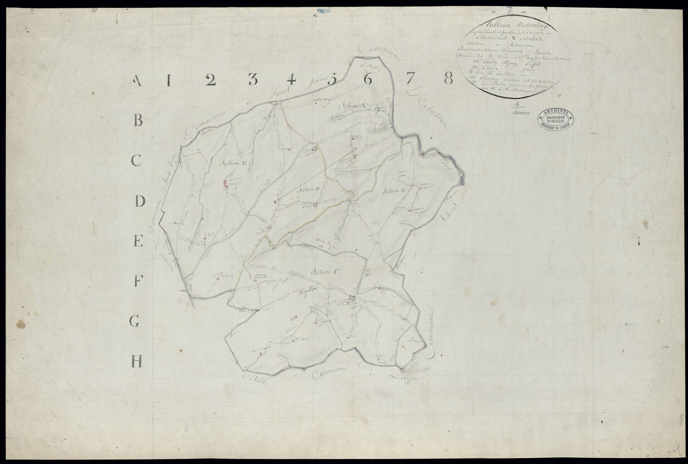 Cheminas - Tableau d'assemblage