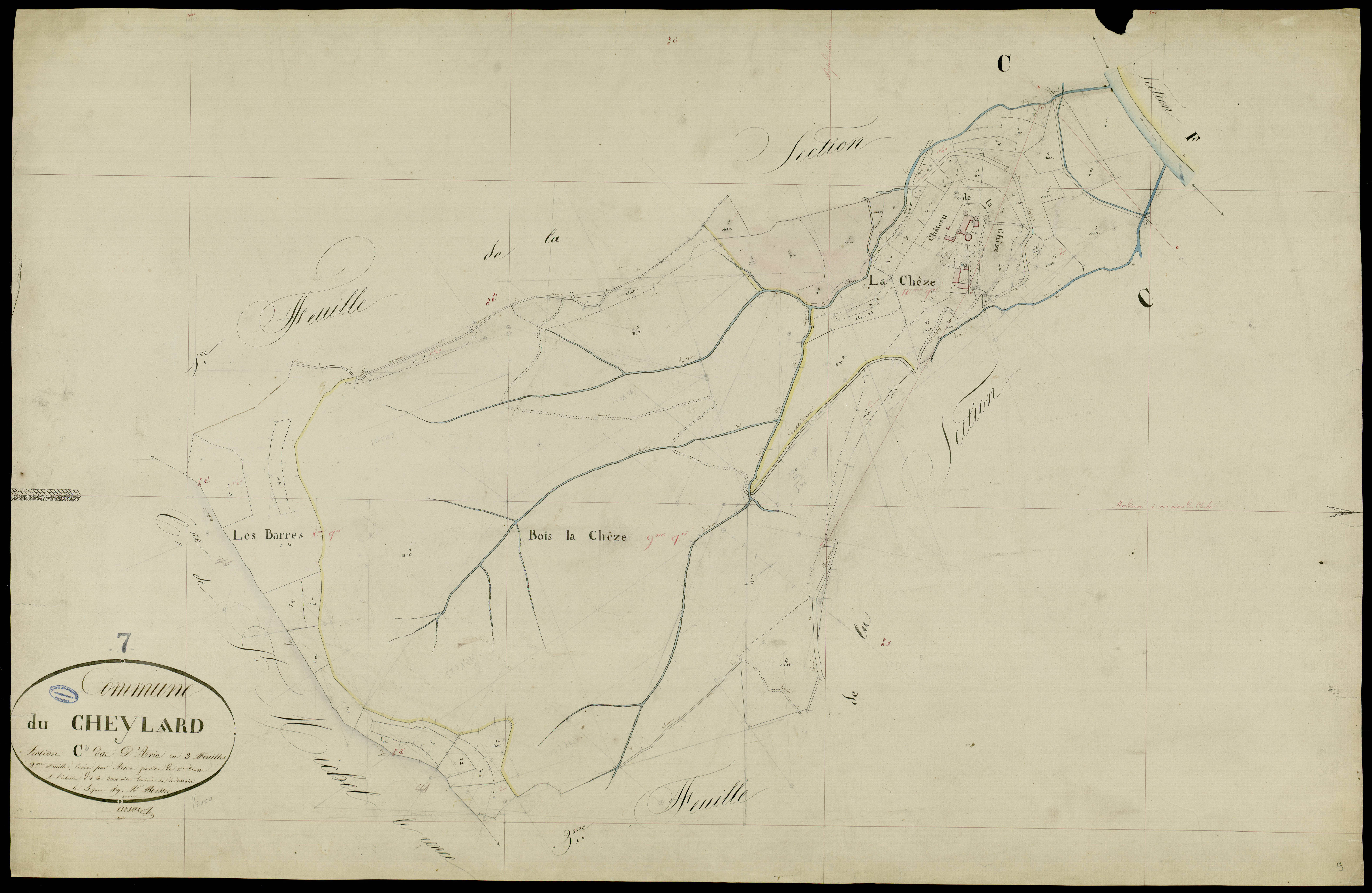 Le Cheylard - Section C - Feuillet 2