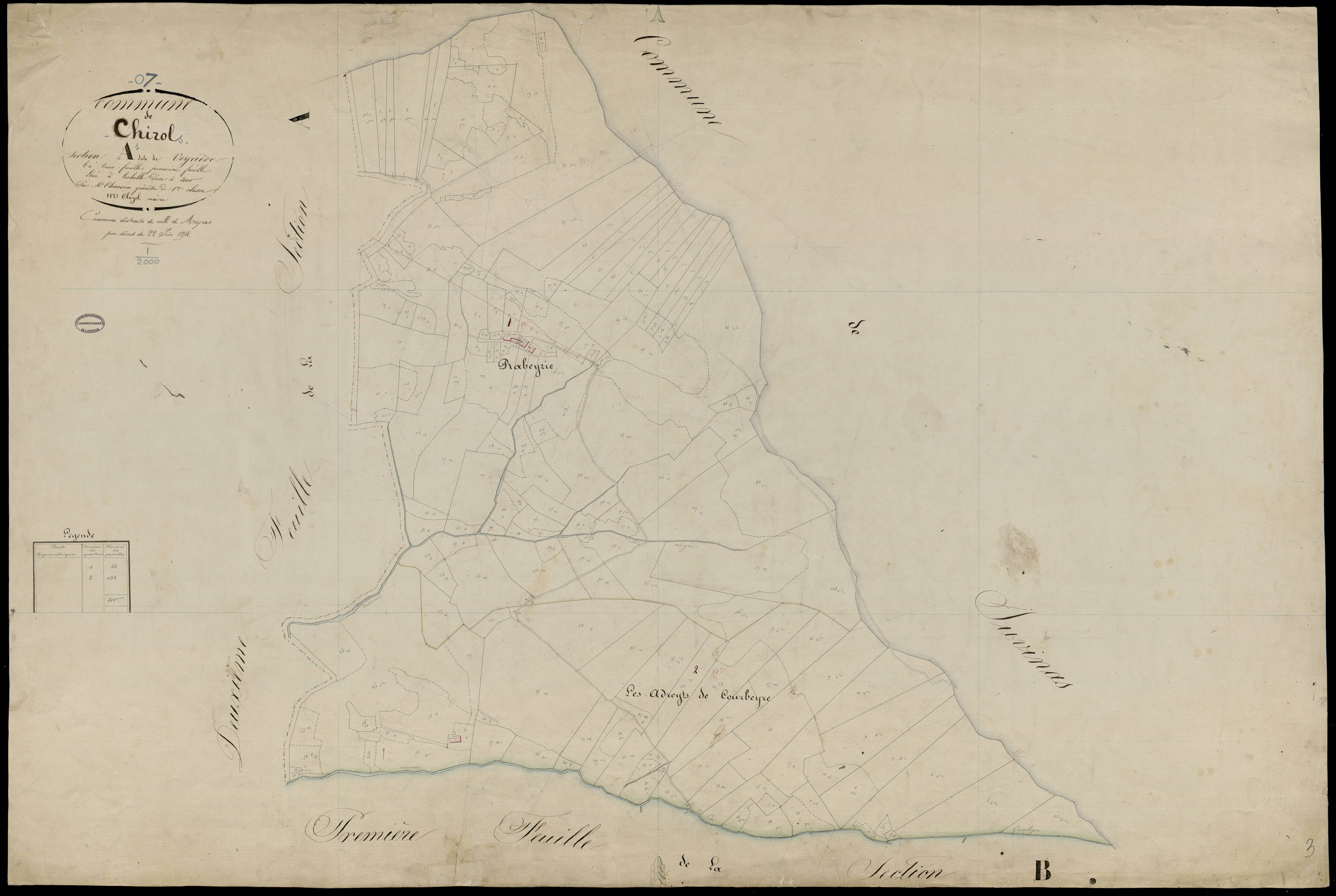 Chirols - Section A - Feuillet 1