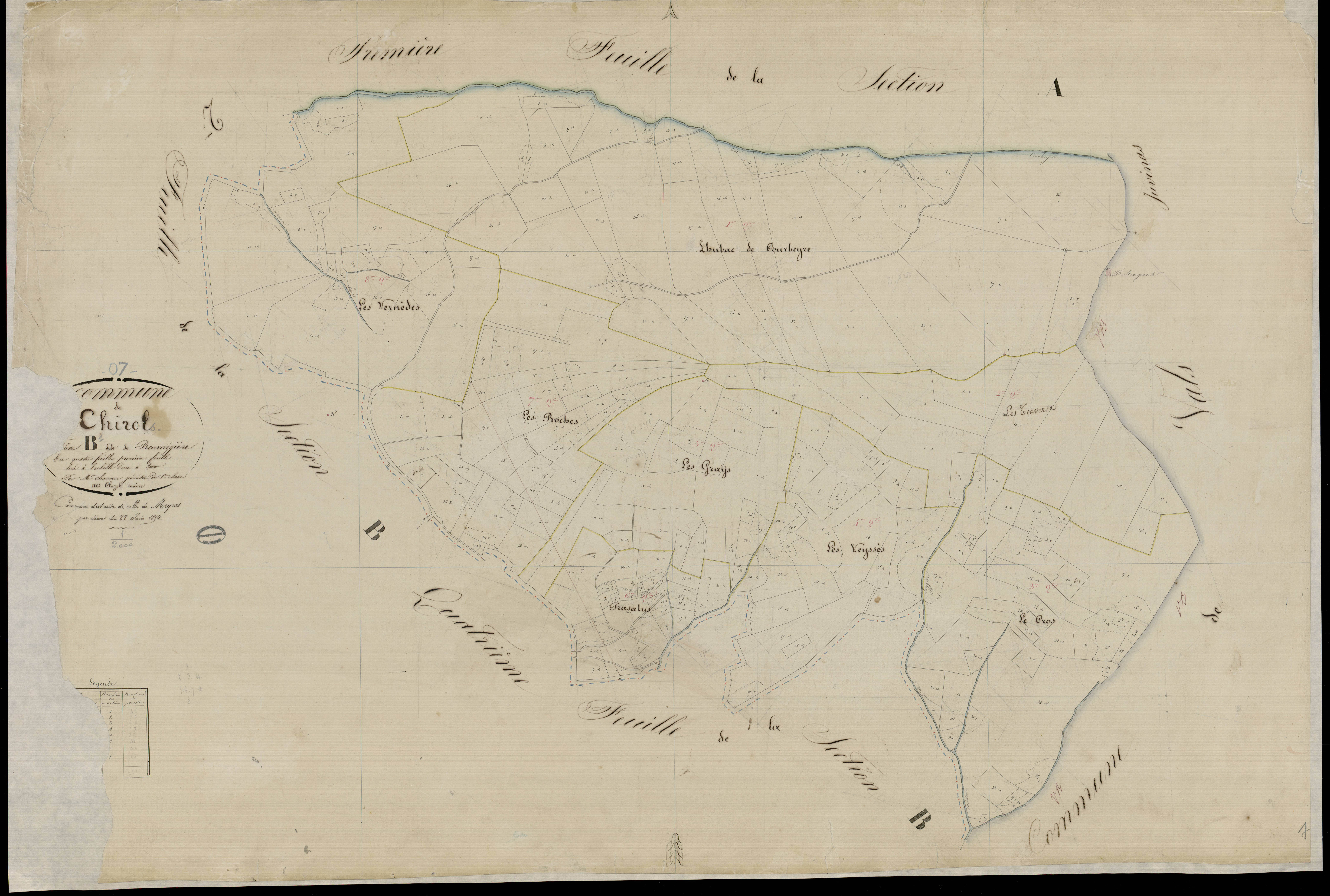 Chirols - Section B - Feuillet 1