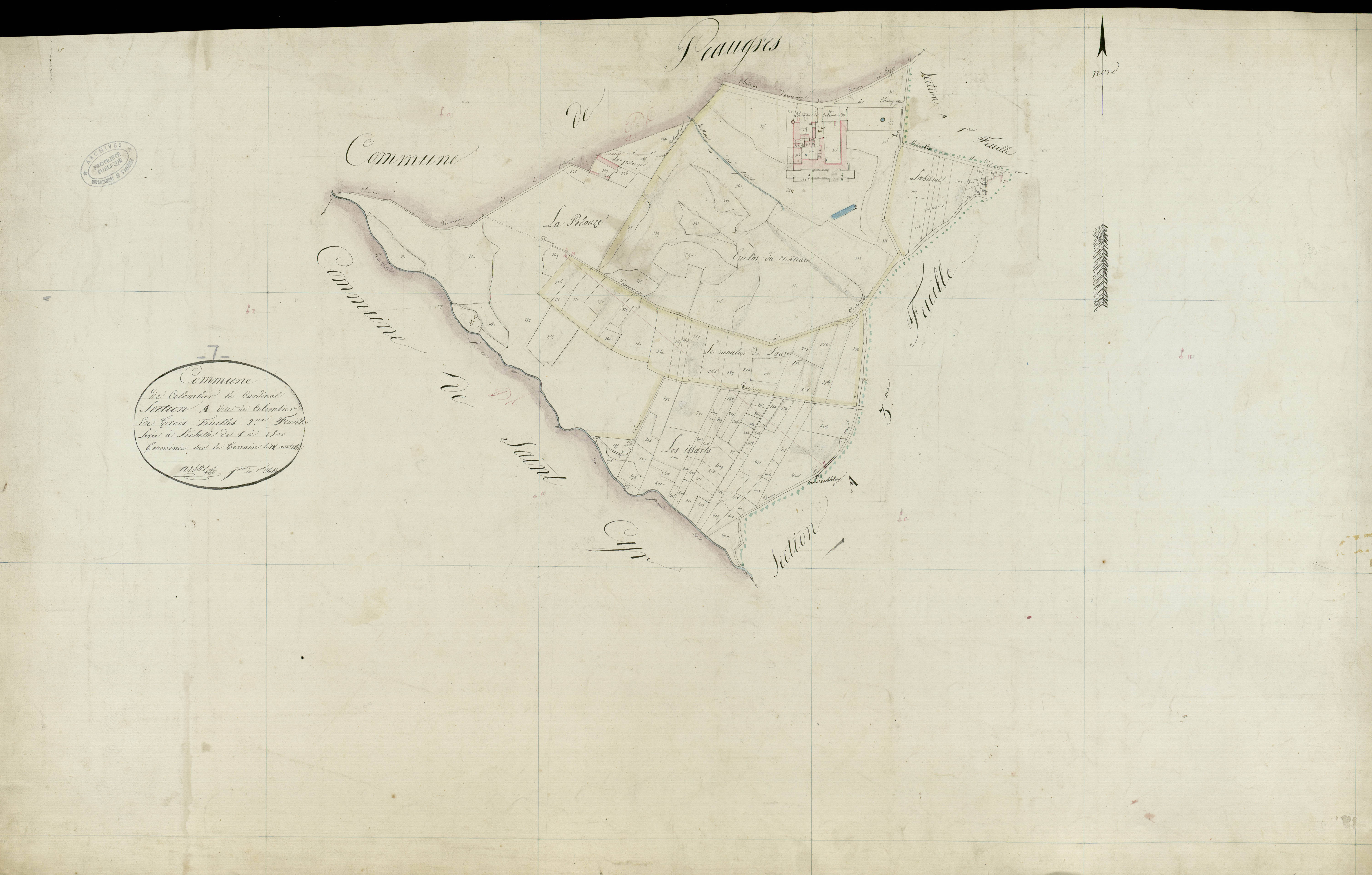 Colombier-le-Cardinal - Section A - Feuillet 2