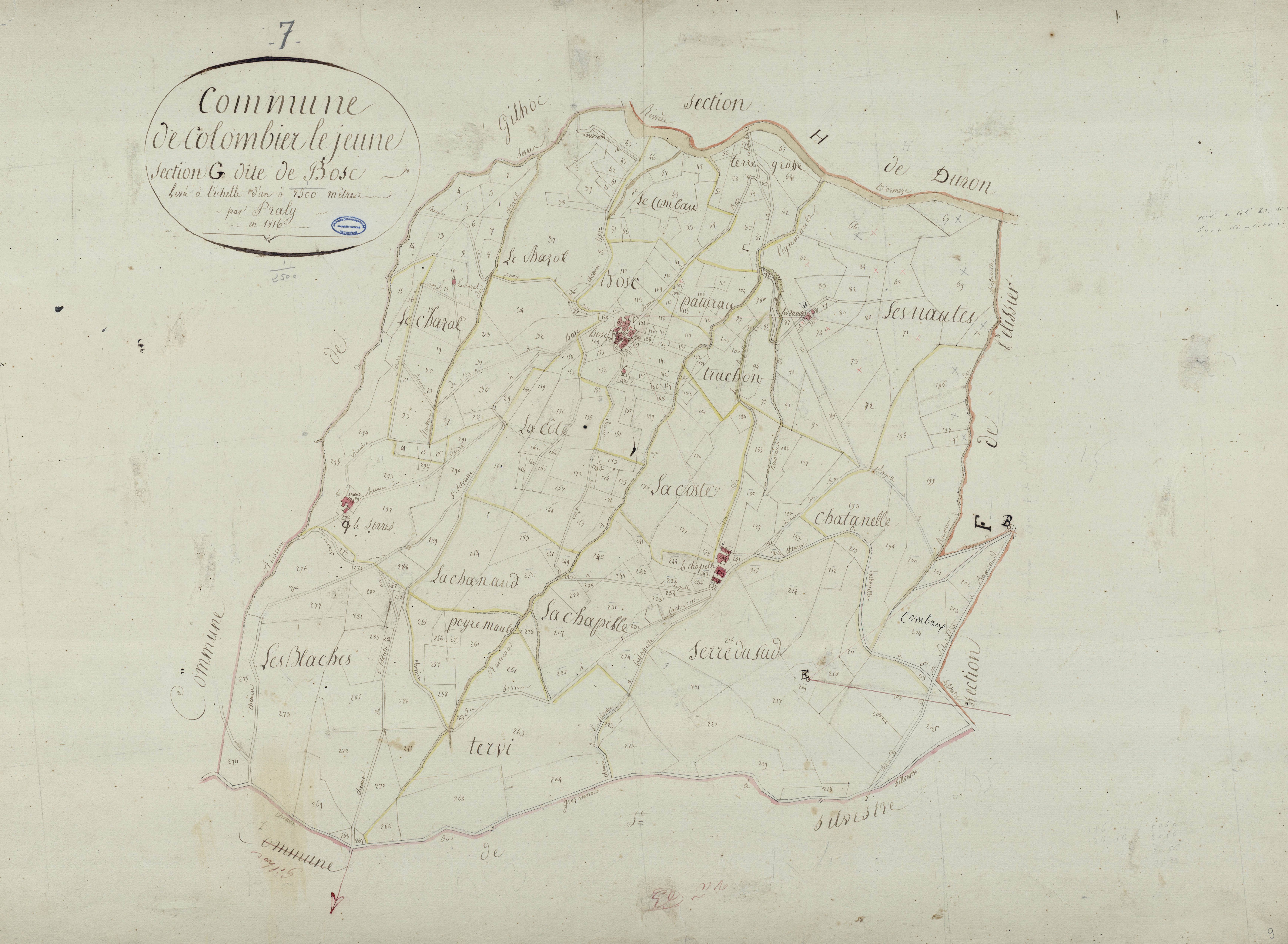 Colombier-le-Jeune - Section G