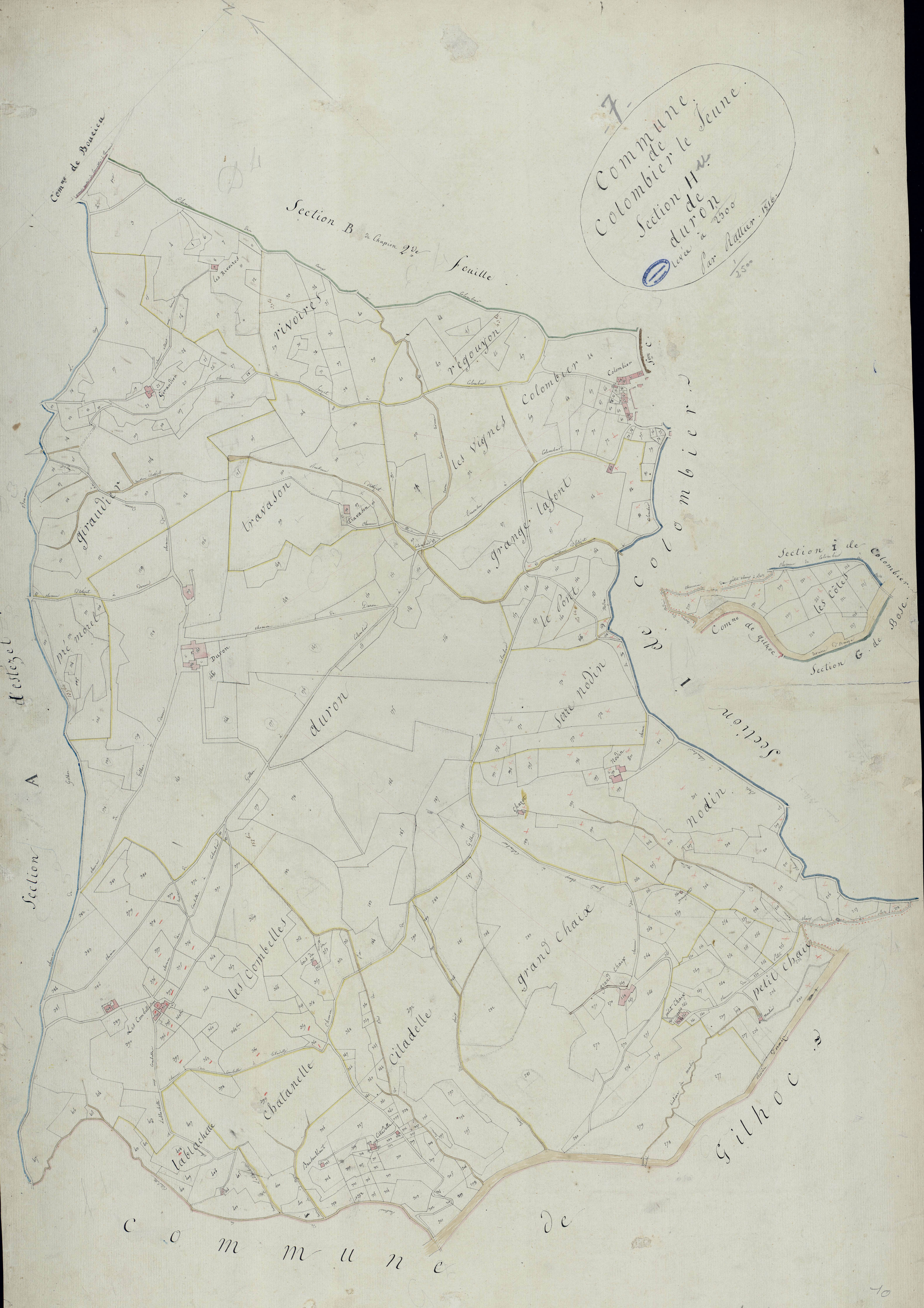 Colombier-le-Jeune - Section H