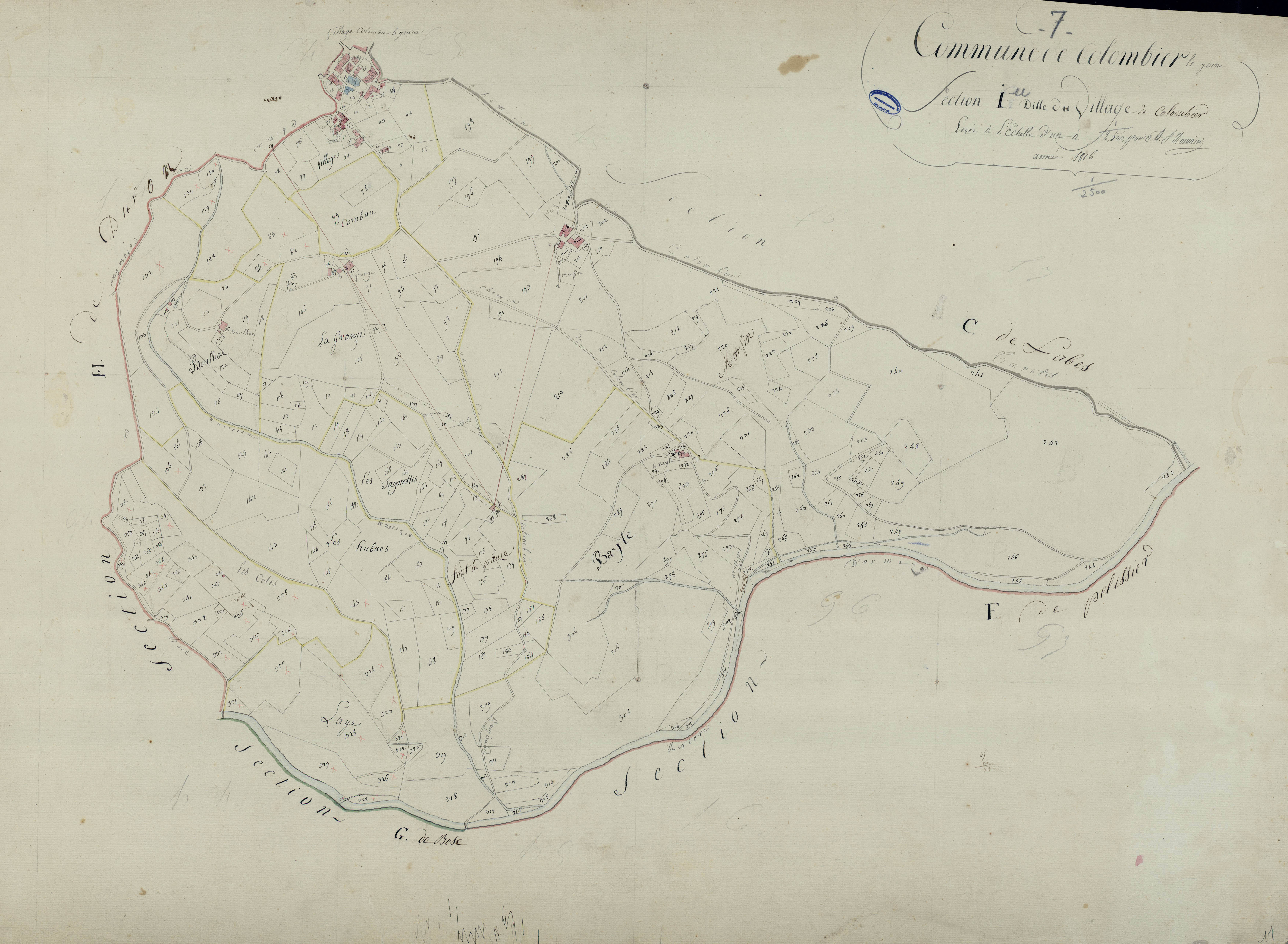 Colombier-le-Jeune - Section I