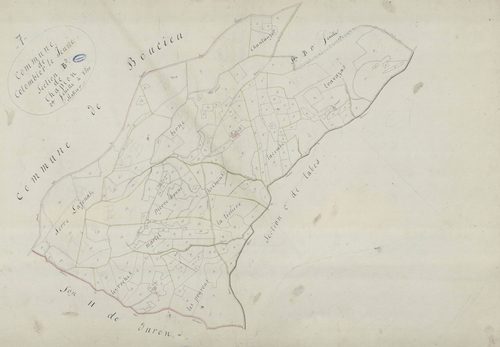 Colombier-le-Jeune - Section B - Feuillet 2